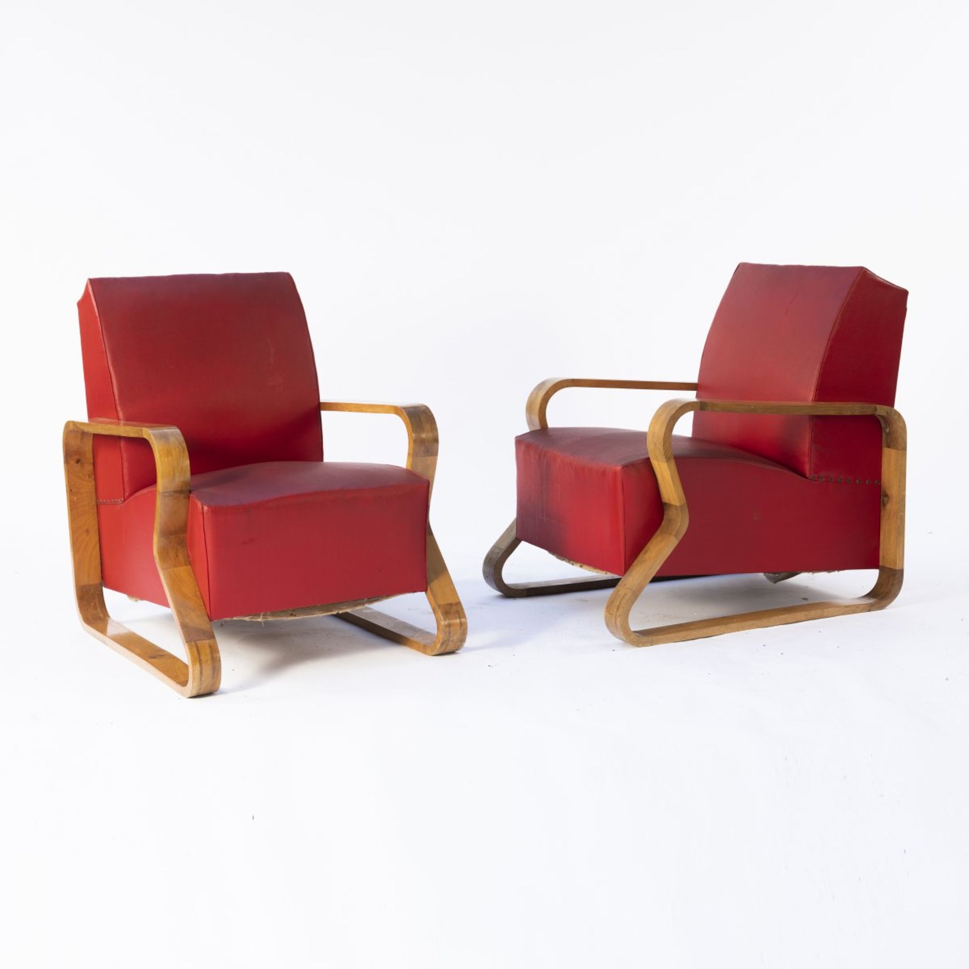 Italy, 2 armchairs, 1940/50s - Bild 3 aus 6