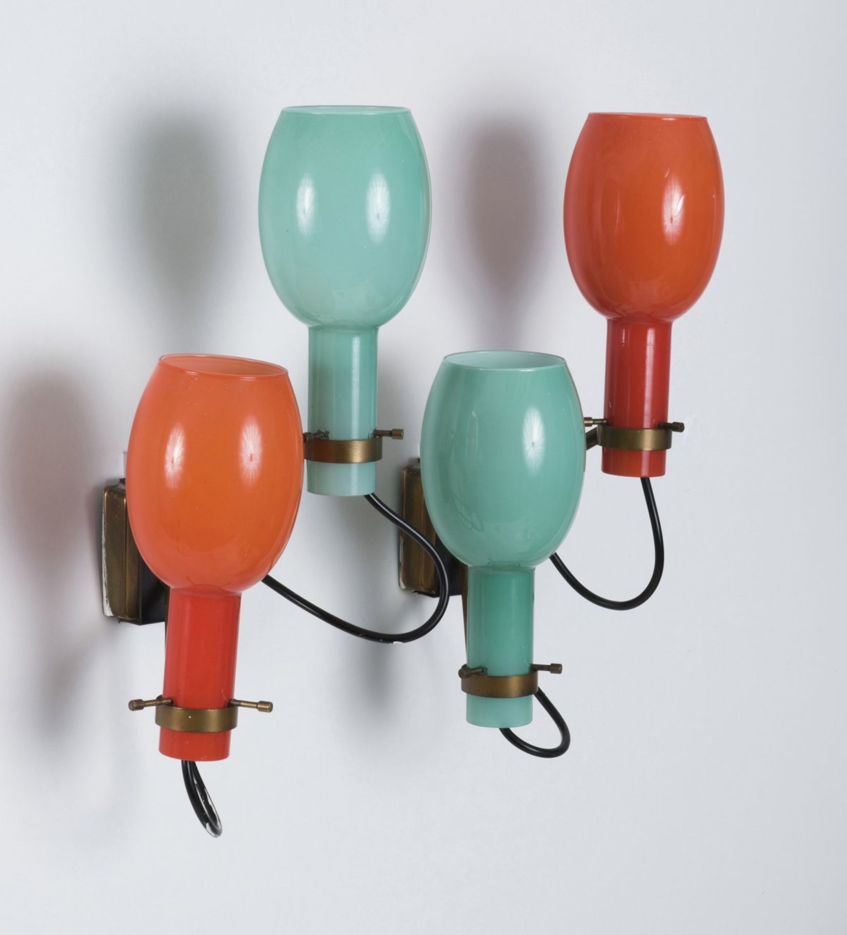 Stilnovo, Milan, 2 sconces, c1950 - Bild 2 aus 3