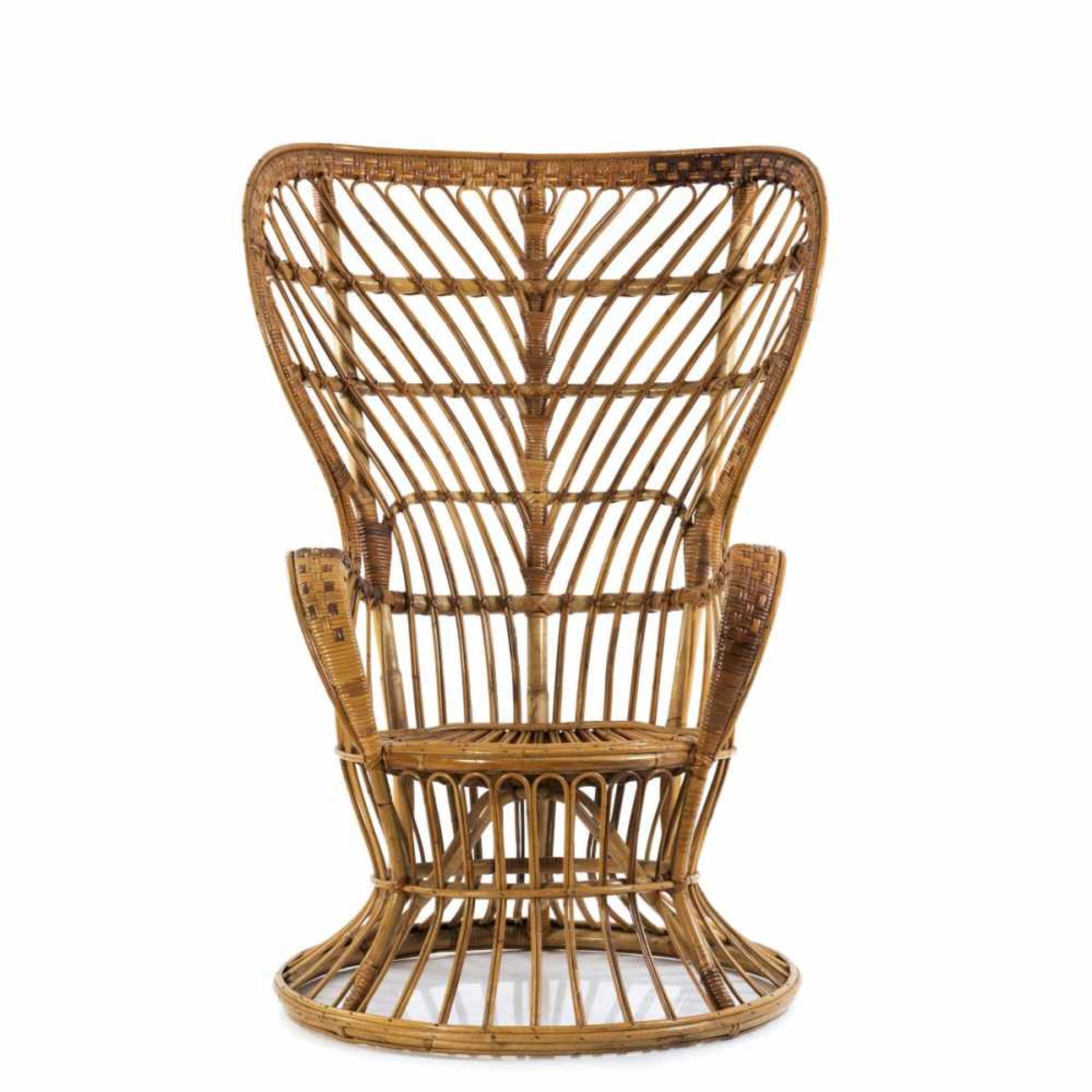 Gio Ponti, Wicker chair, c. 1950