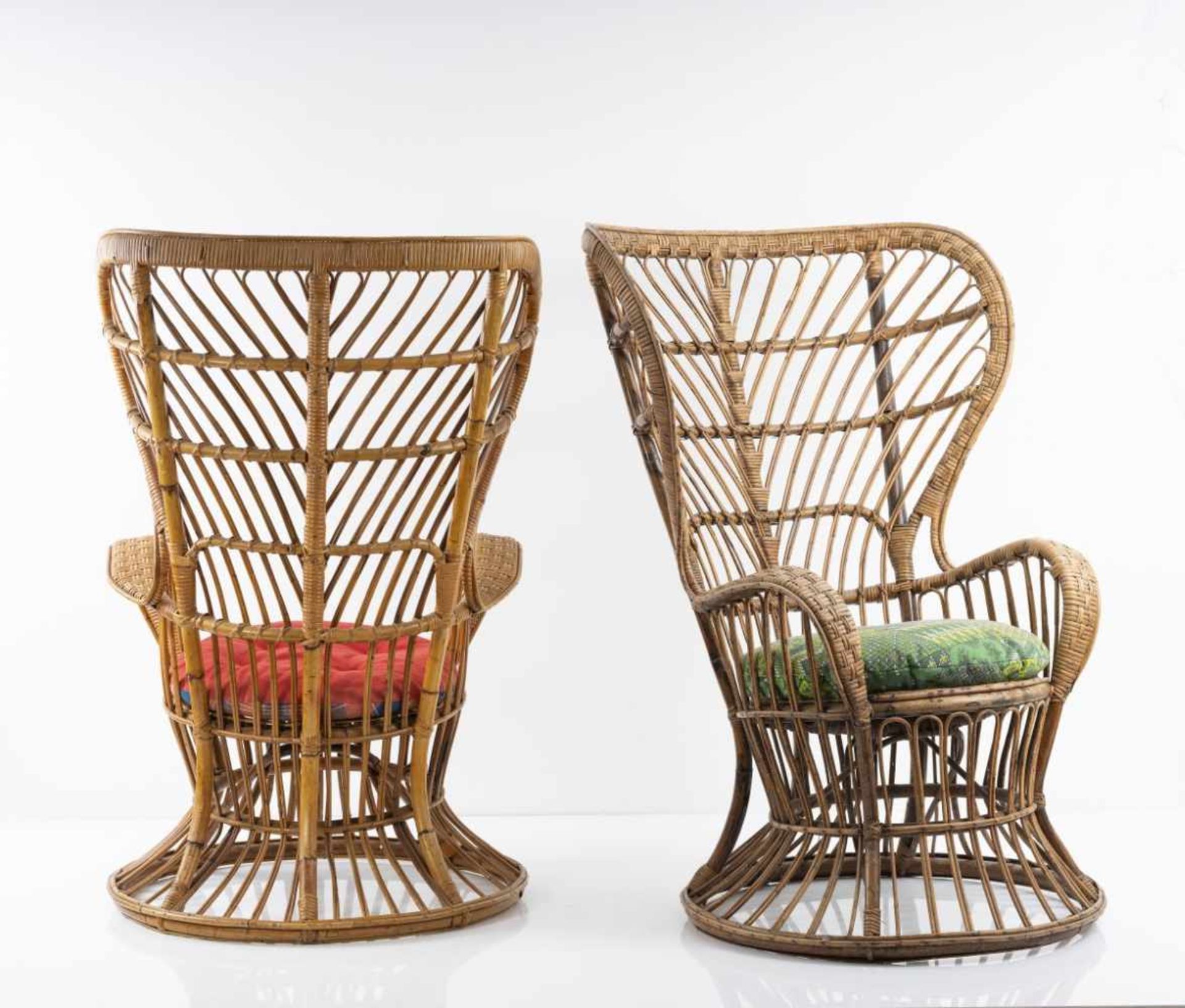 Gio Ponti, Two wicker chairs, c. 1950 - Bild 7 aus 7