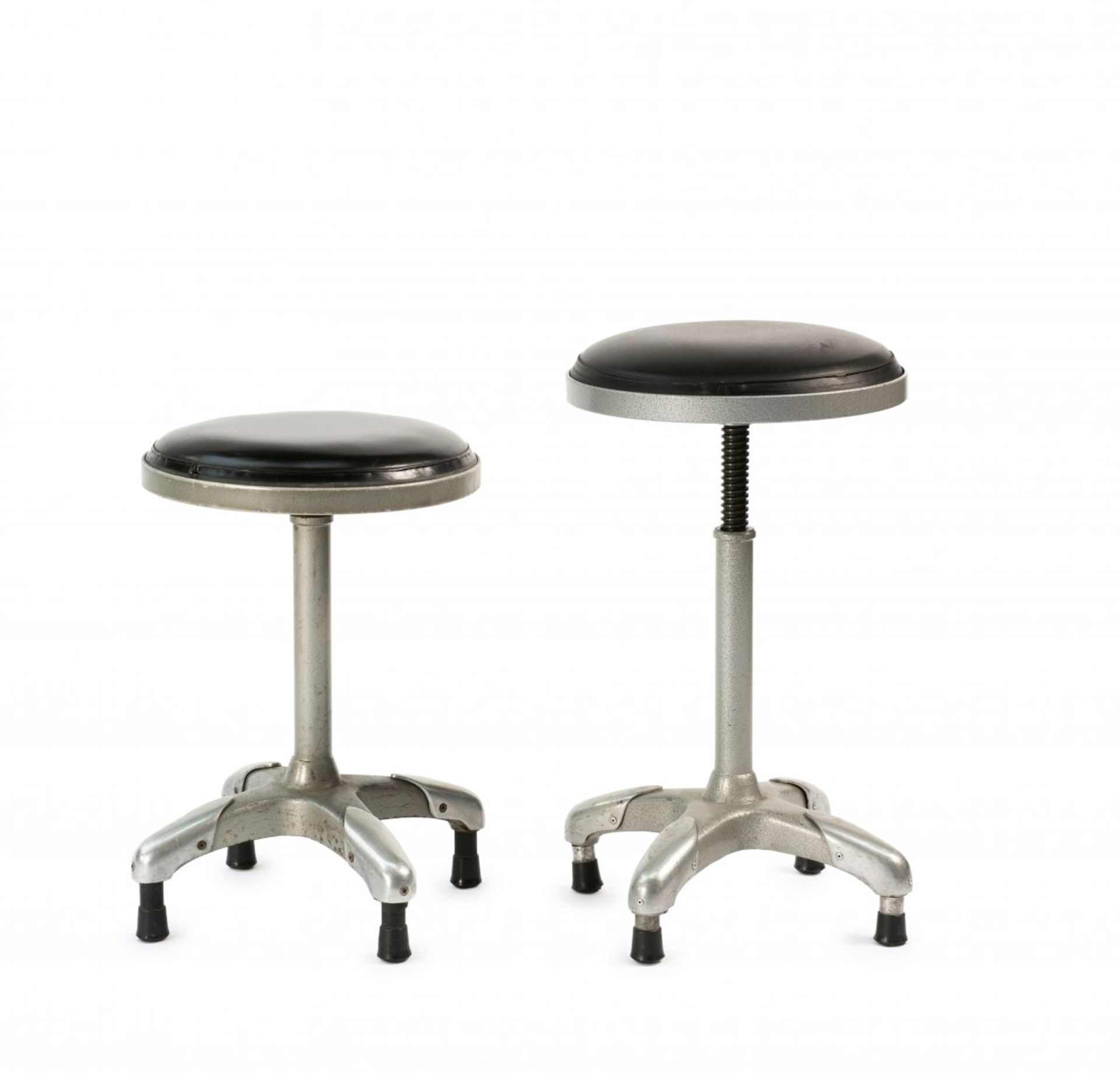 Milan, 2 desk stools, 1940/50s