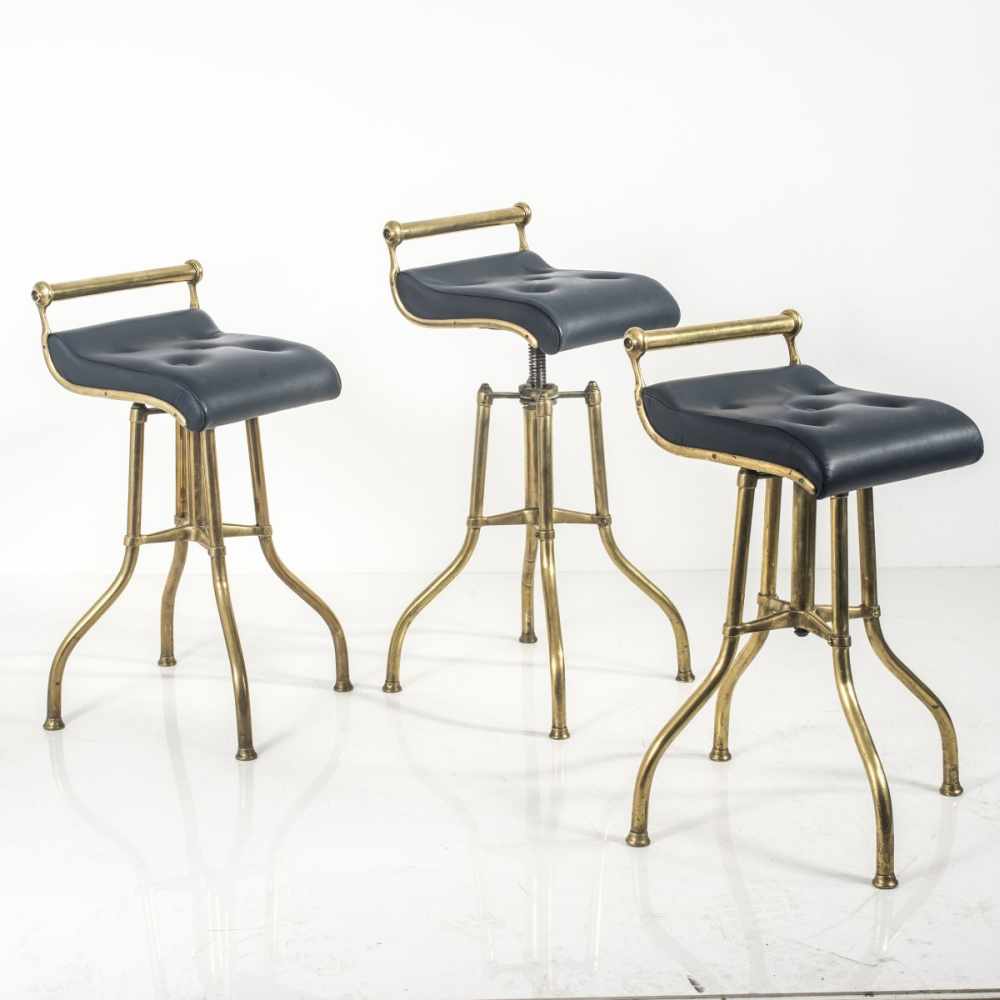 England, Three barstools, c. 1895 - Image 3 of 5