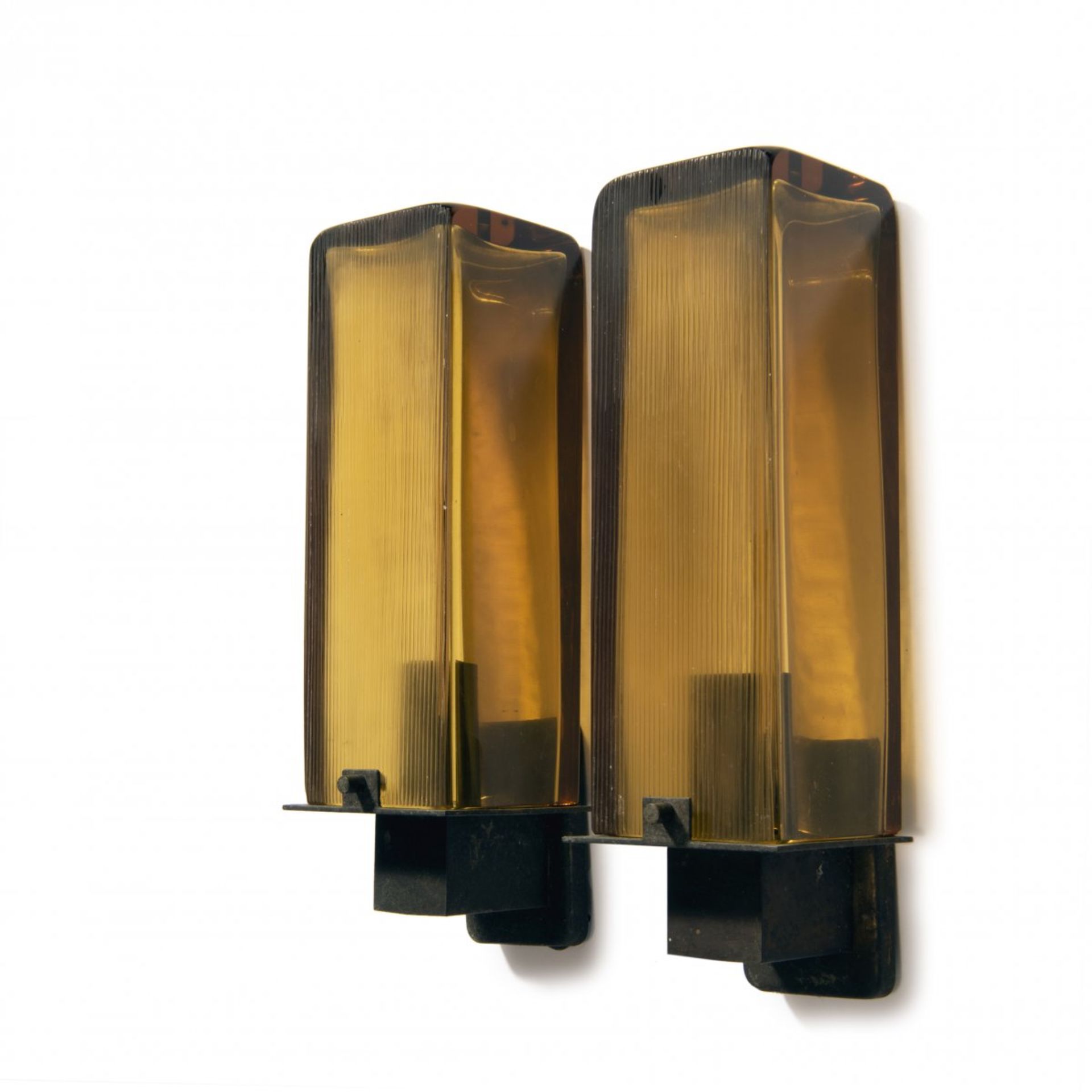 Massimo Vignelli (attributed), Six 'Inciso' wall lights, c. 1963