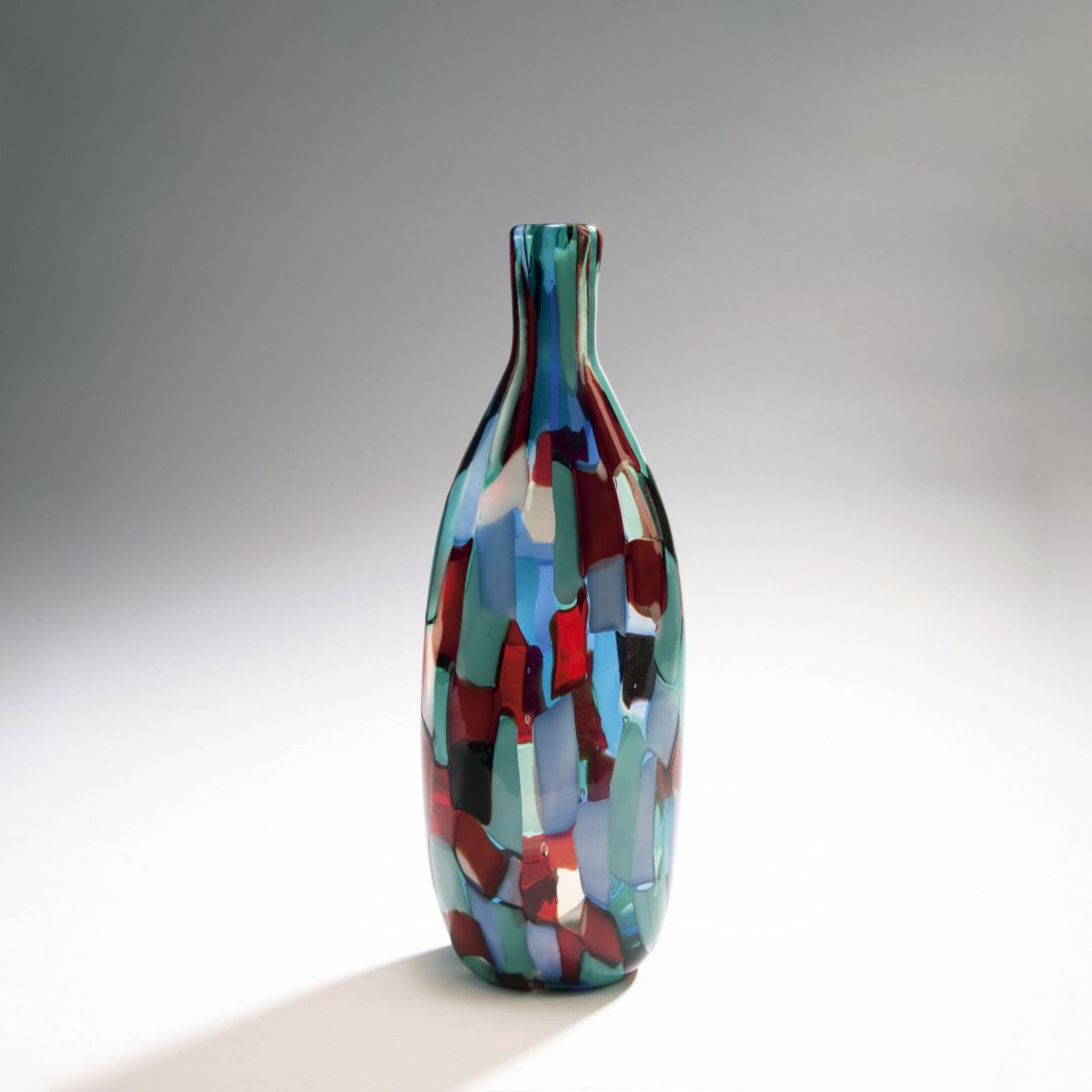 Fulvio Bianconi, 'Pezzato' bottle vase, c. 1950