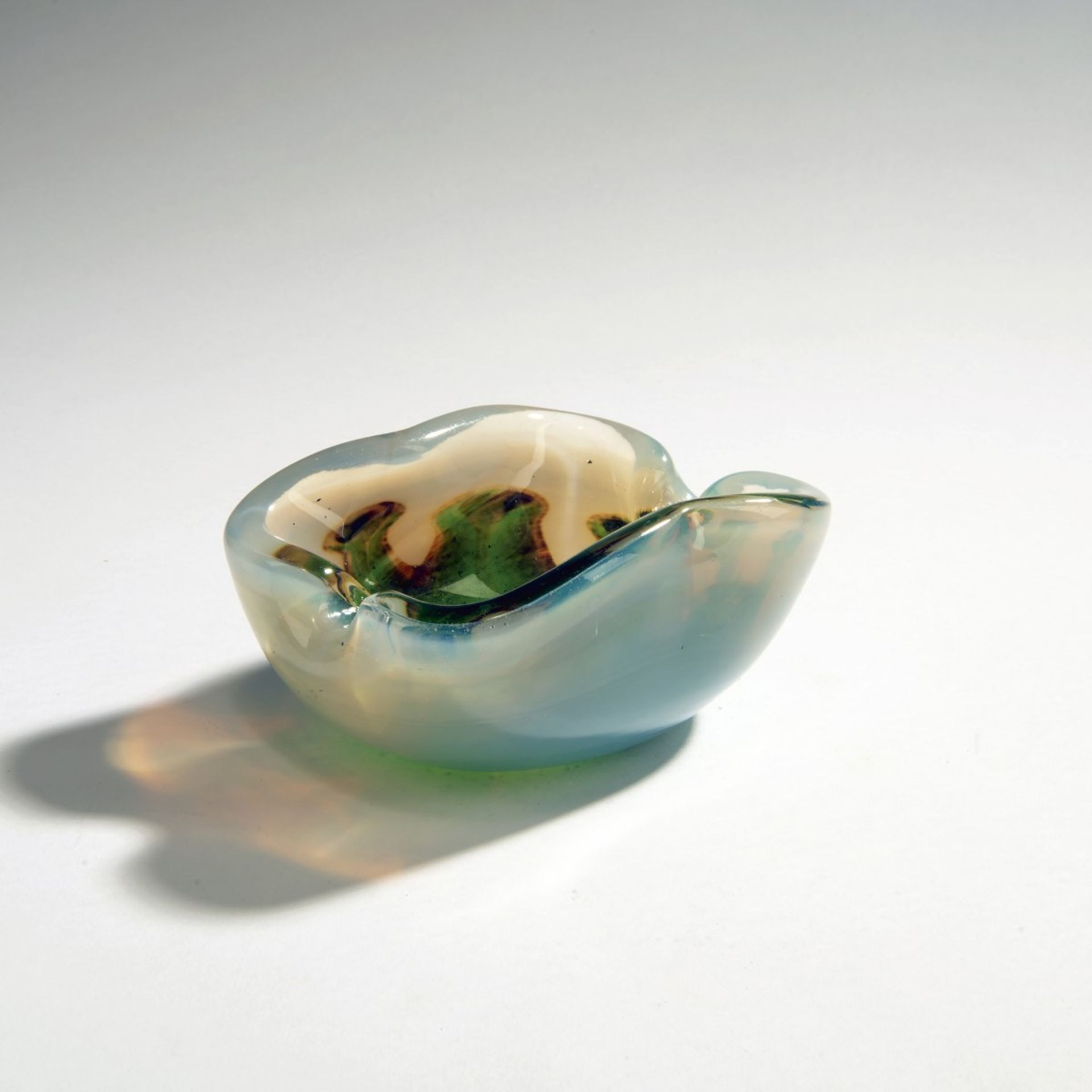 Ercole Barovier, 'Opalino a flamme' bowl, c. 1957