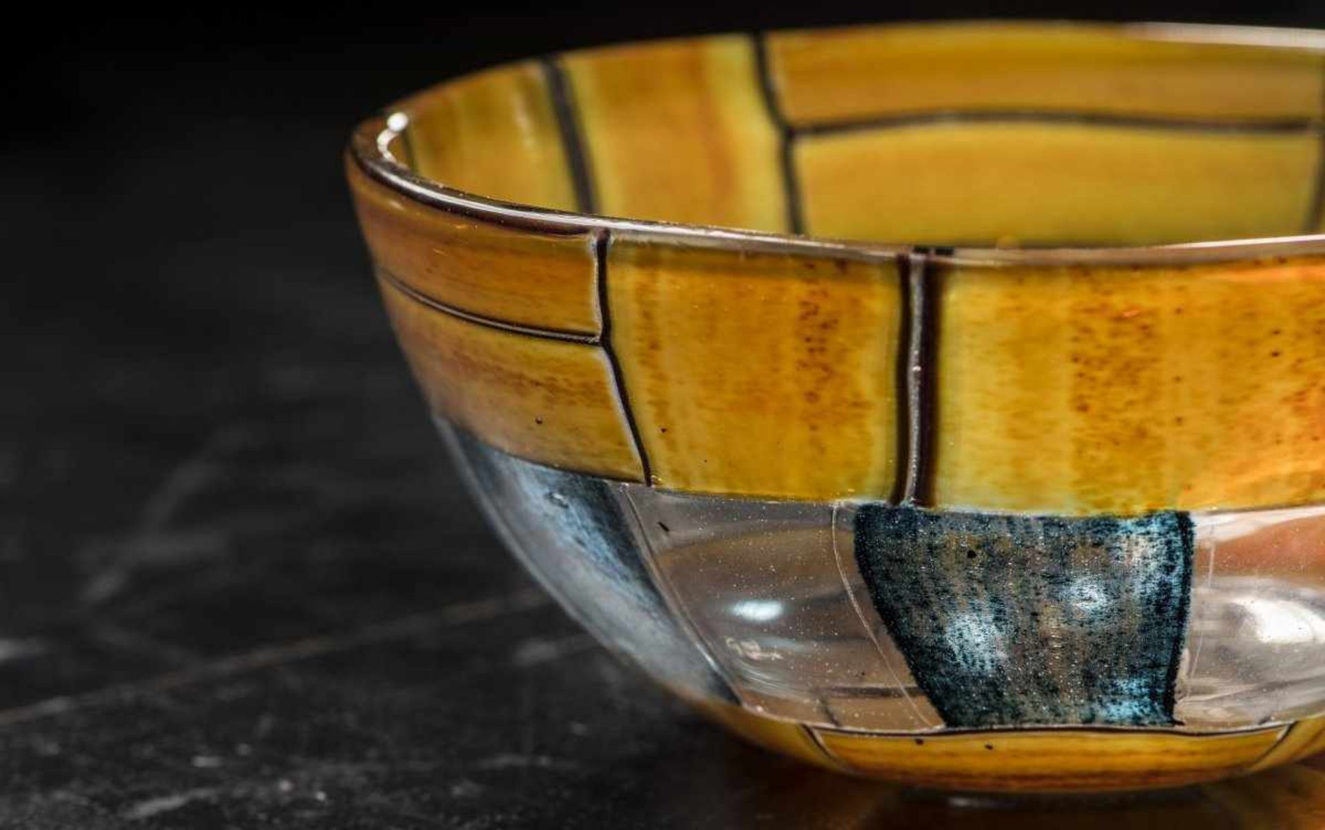 Ercole Barovier, 'Tessere ambra e blu' bowl, 1956 - Bild 3 aus 11