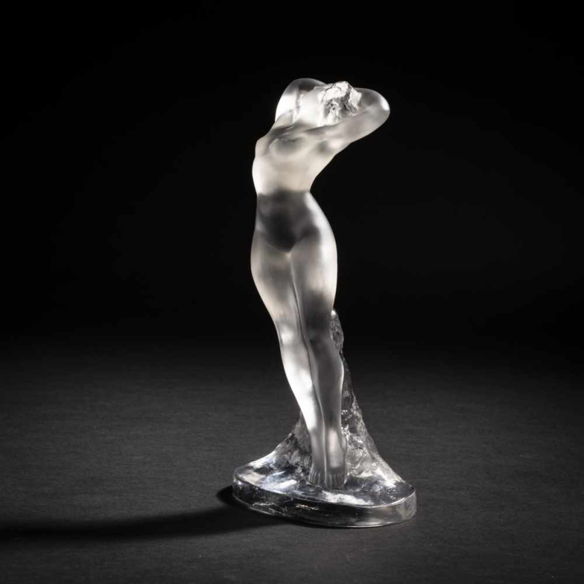 Marc Lalique, Nude, 1960sNude, 1960sH. 23.5 cm. Clear, moulded glass, partially satined. Signed: - Bild 3 aus 5