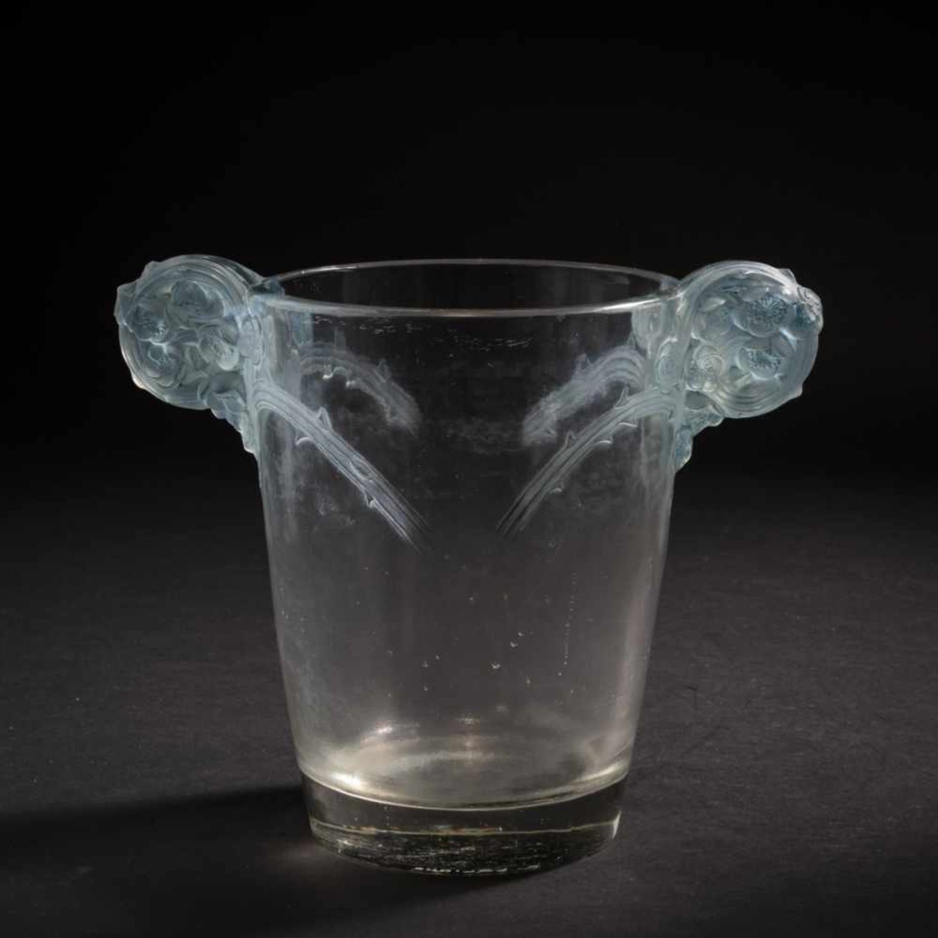 René Lalique, 'Chamarande' vase, 1926'Chamarande' vase, 1926H. 19 cm. Clear, moulded glass,