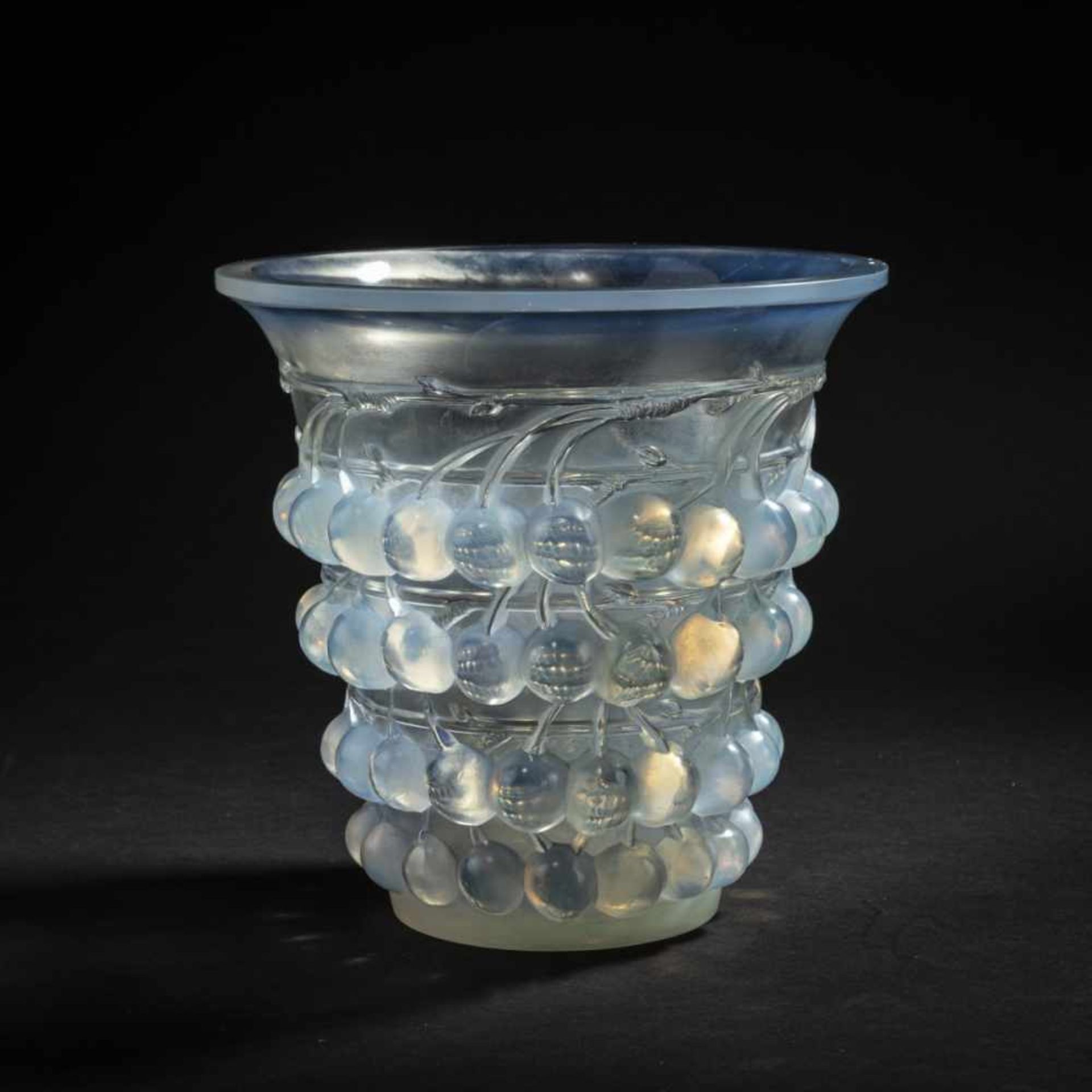 René Lalique, 'Montmorency' vase, 1930'Montmorency' vase, 1930H. 20 cm. Clear, moulded glass,