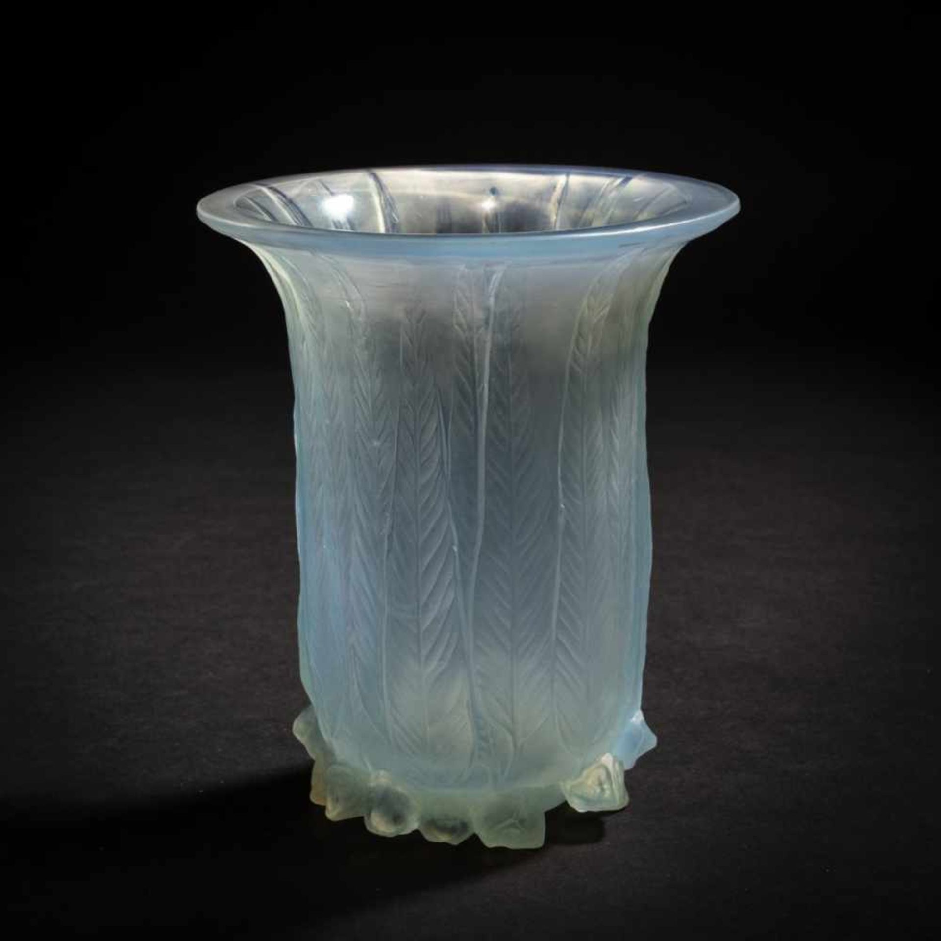 René Lalique, 'Eucalyptus' vase, 1925'Eucalyptus' vase, 1925H. 16.3 cm. Clear, moulded glass,