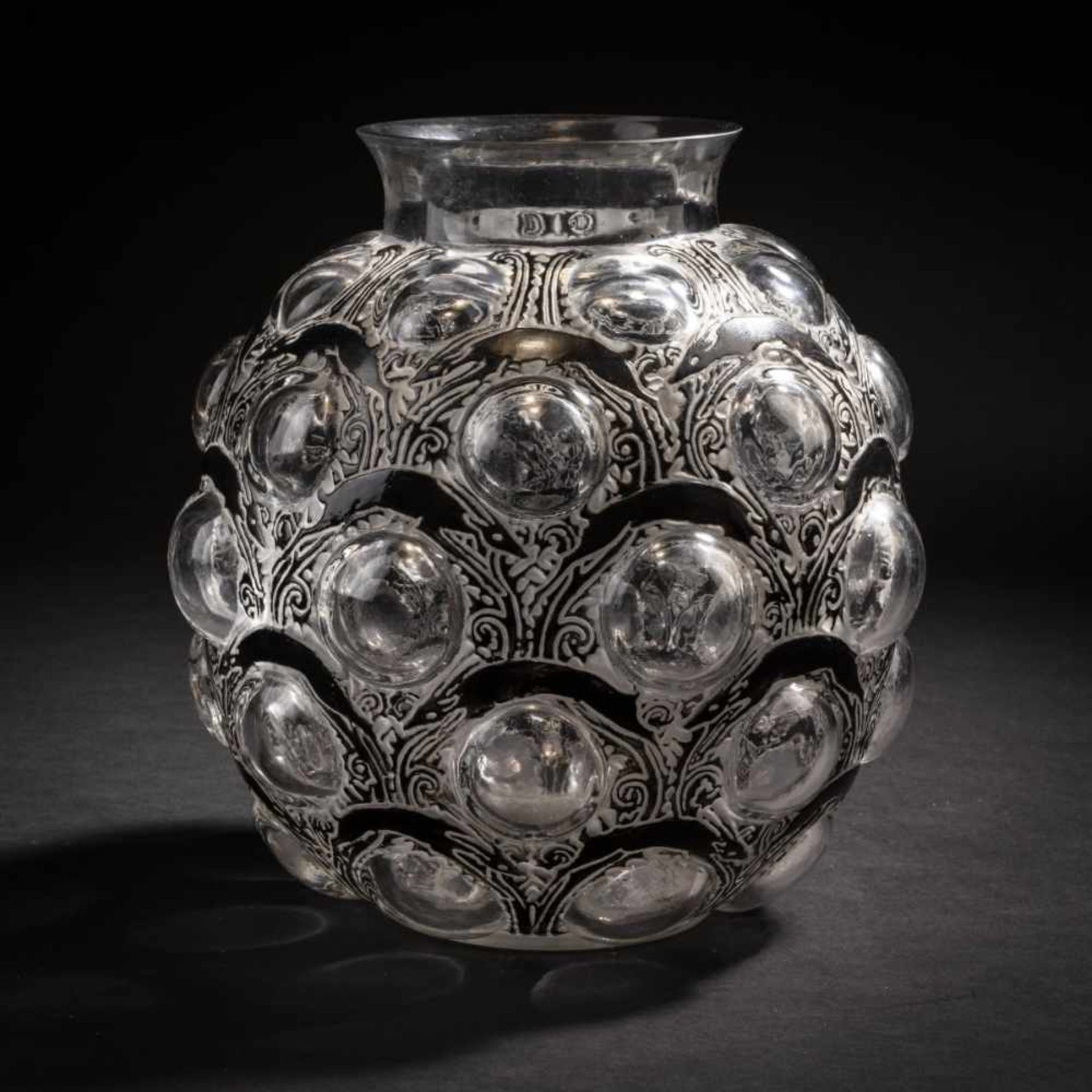 René Lalique, Vase 'Antilopes', 1925Vase 'Antilopes', 1925H. 26.5 cm. Clear, mould-blown glass,
