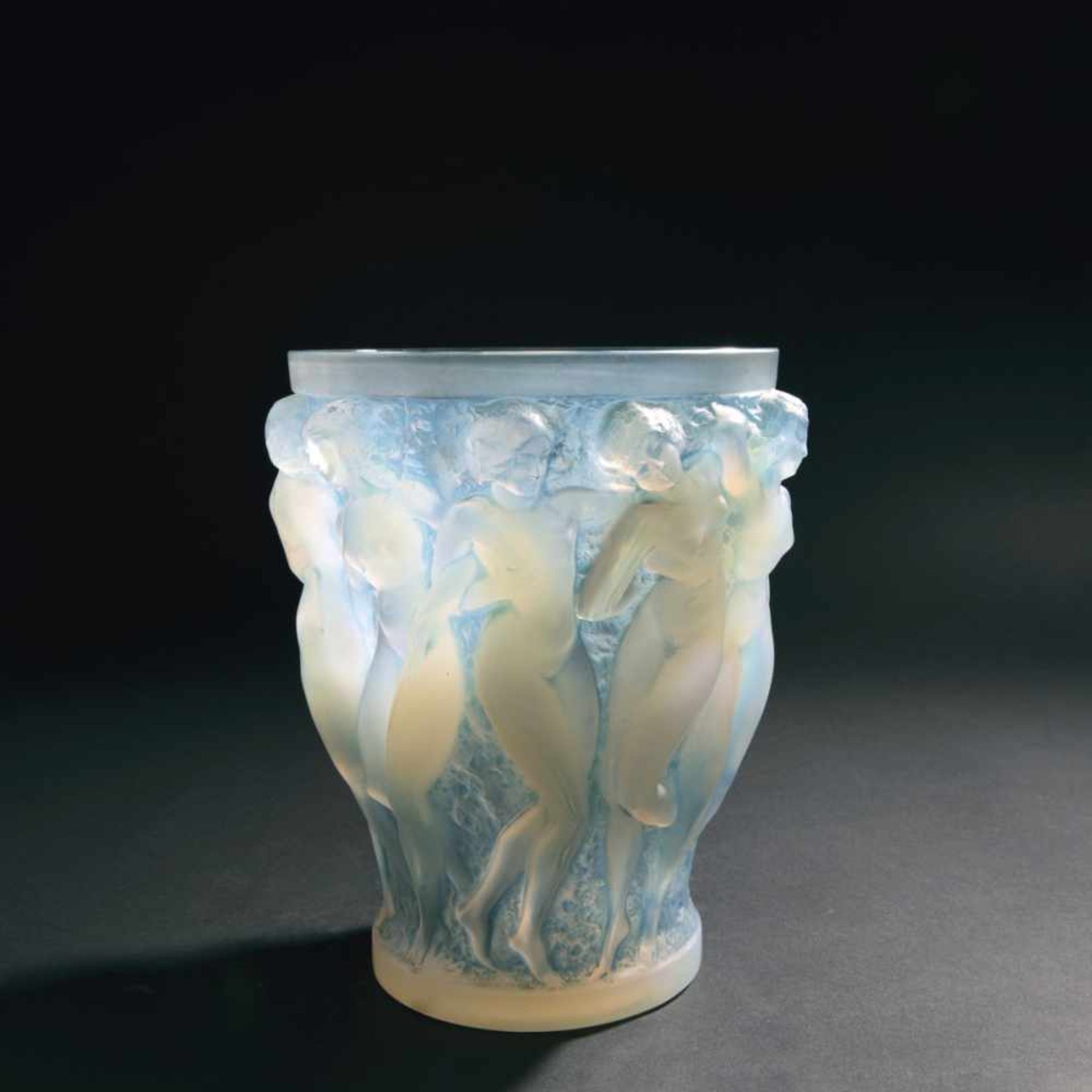 René Lalique, 'Bacchantes' vase, 1927'Bacchantes' vase, 1927H. 24.8 cm. Clear, moulded glass,