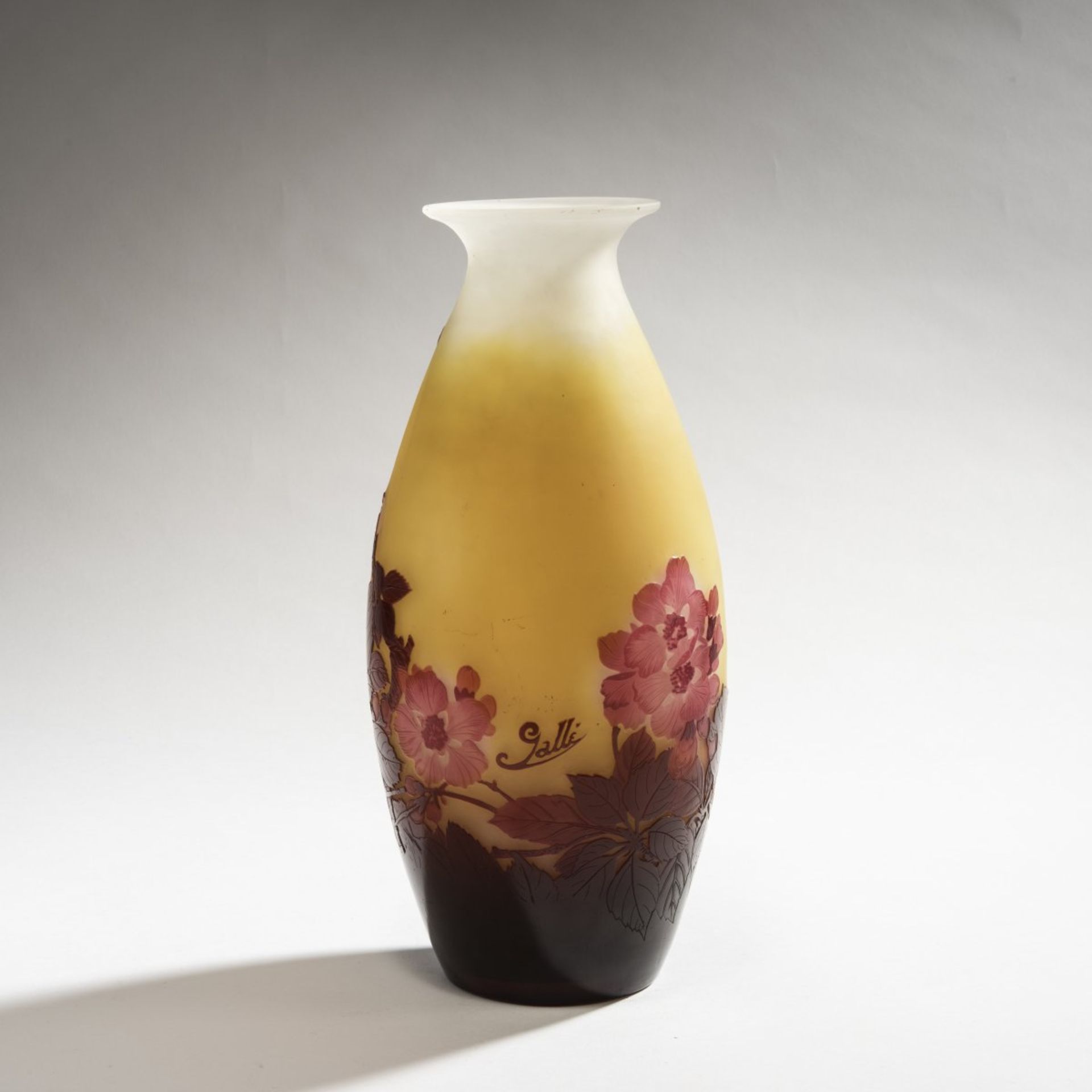 Etablissements Gallé, Nancy, 'Fleurs de pommier' vase, 1920s