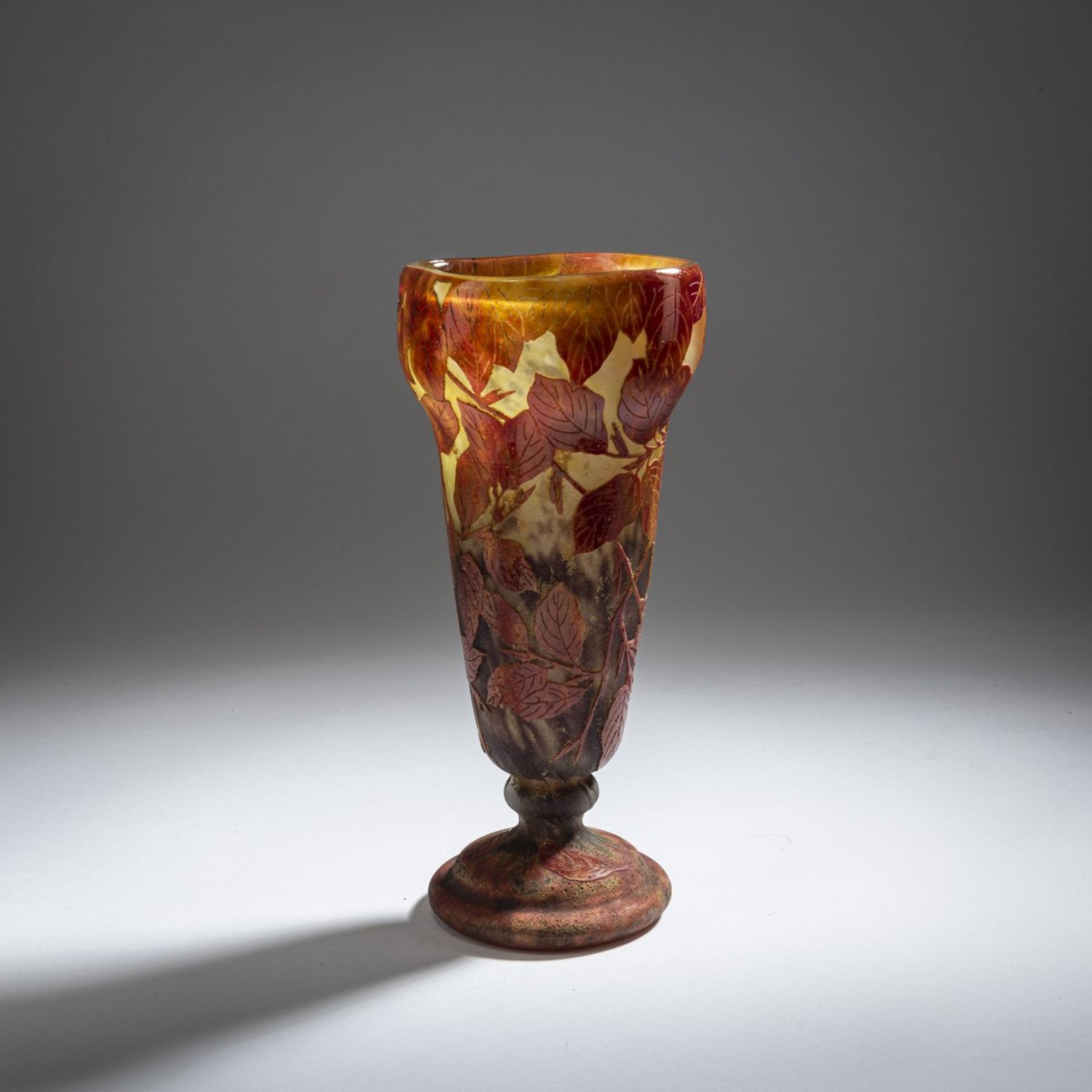 Daum Frères, Nancy , Vase 'Hêtre roux', 1910