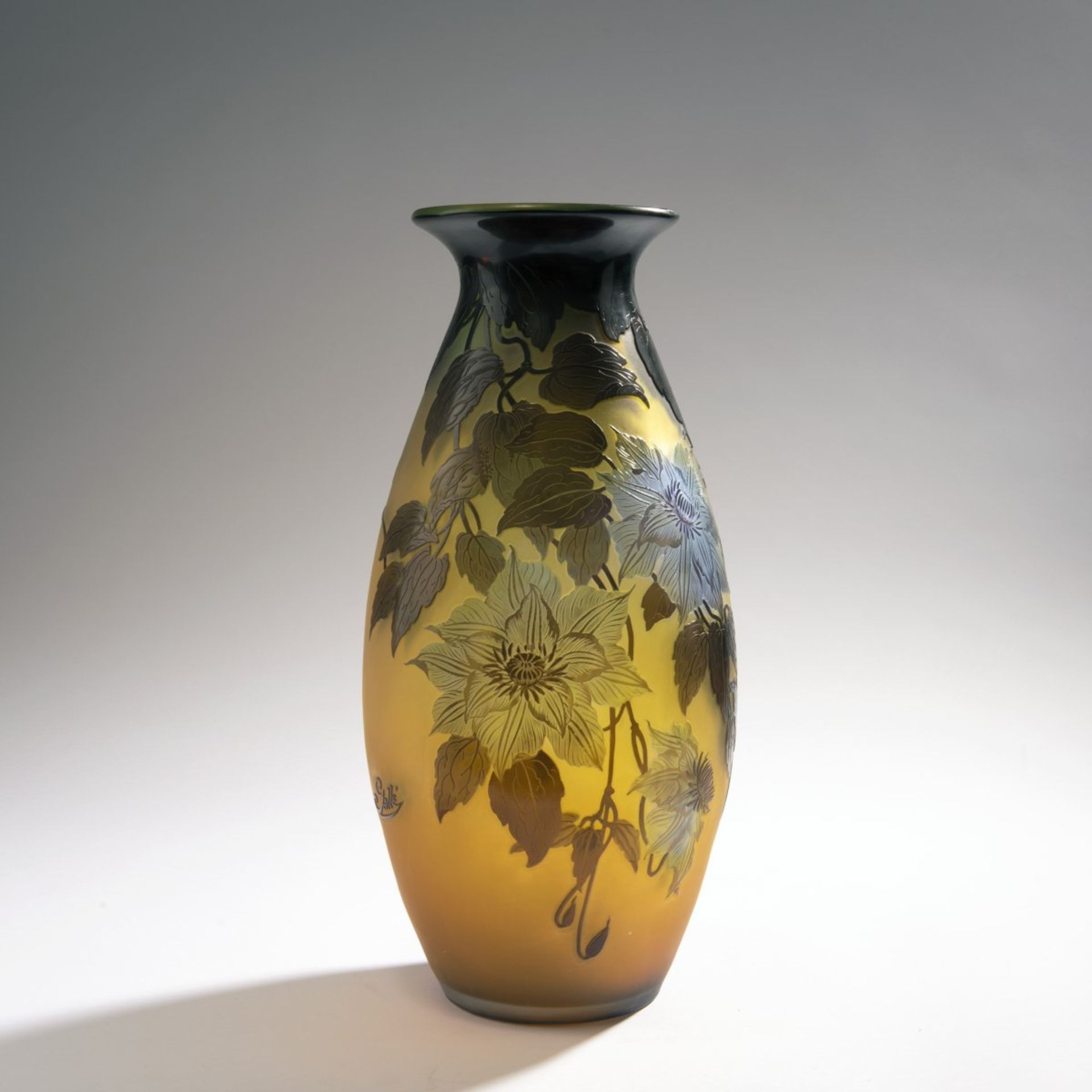Etablissements Gallé, Nancy, Vase 'Clématites', 1920s - Bild 3 aus 4