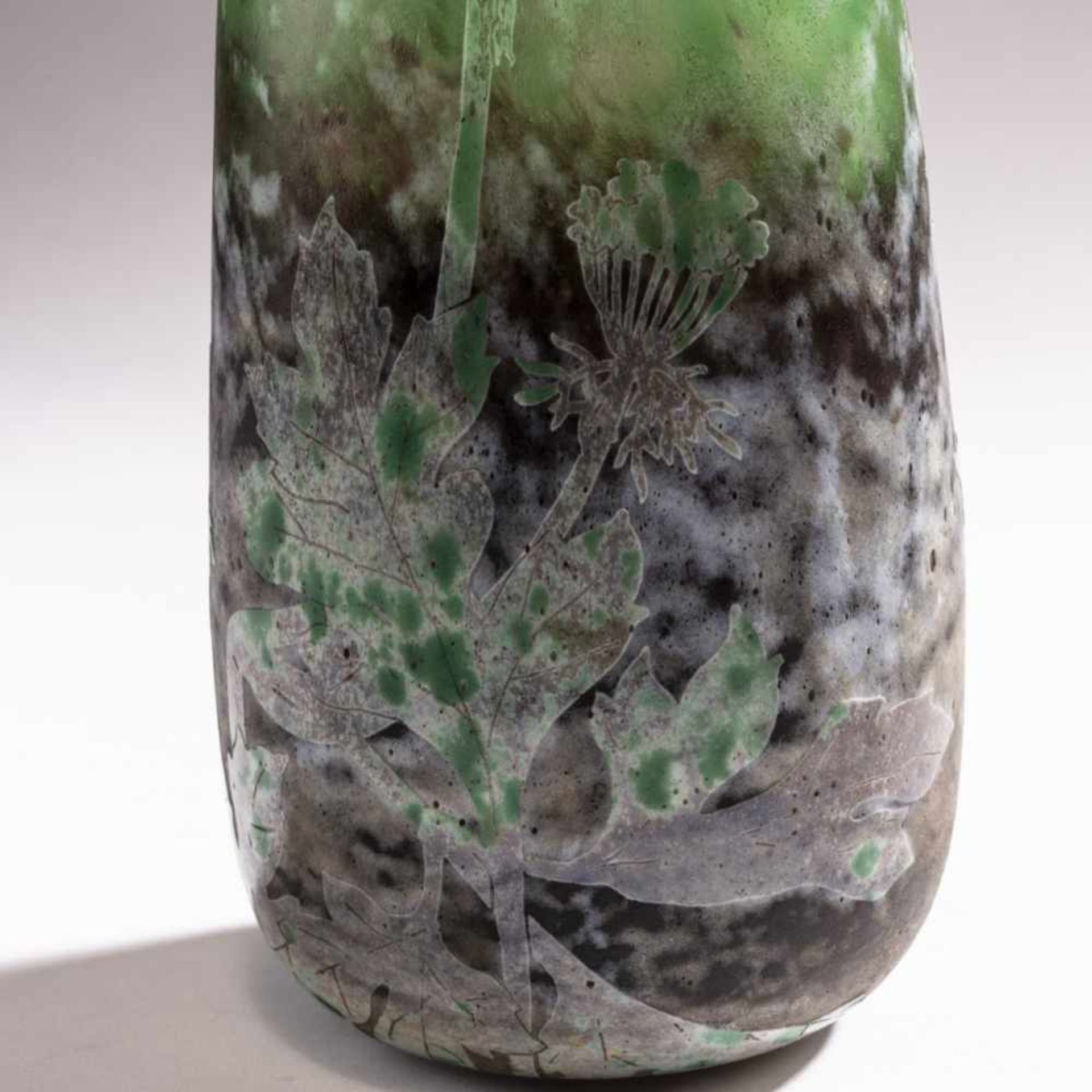 Daum Frères, Nancy , Vase 'Ombelles, Pâte grise', c. 1902 - Bild 3 aus 4