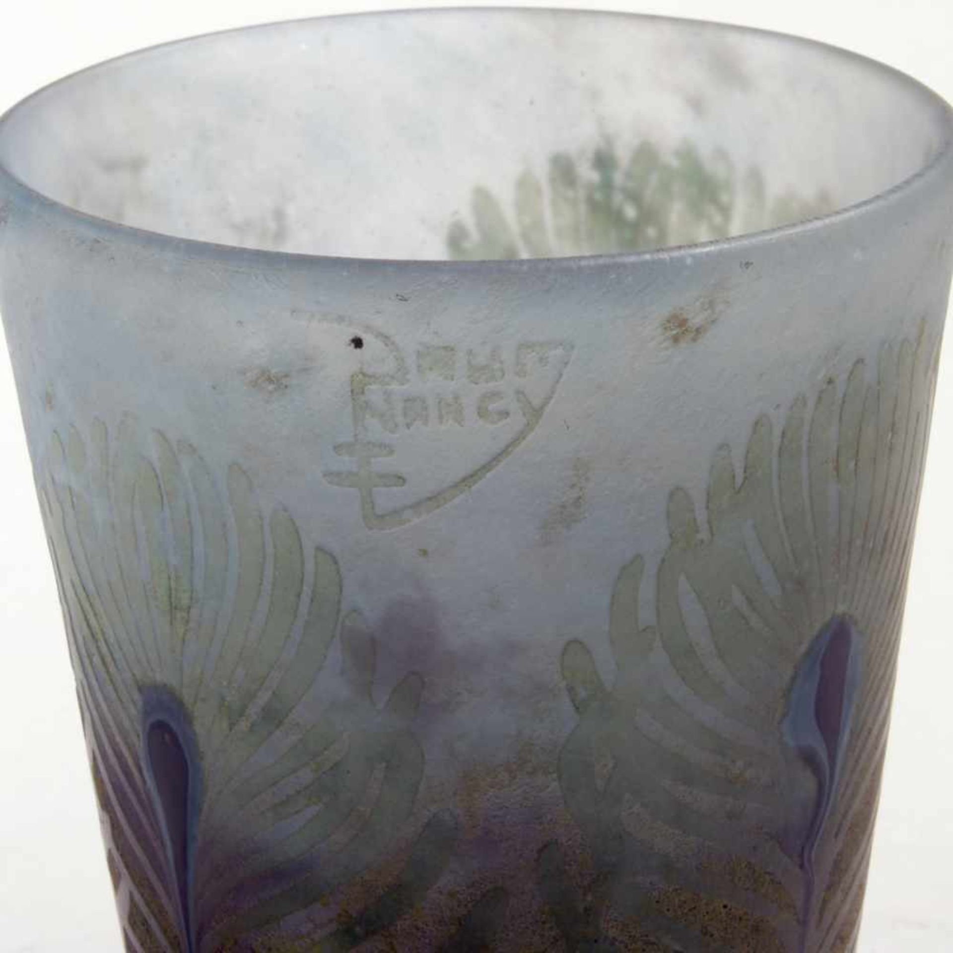 Daum Frères, Nancy, 'Plumes de Paon' vase, c. 1910 - Bild 3 aus 3