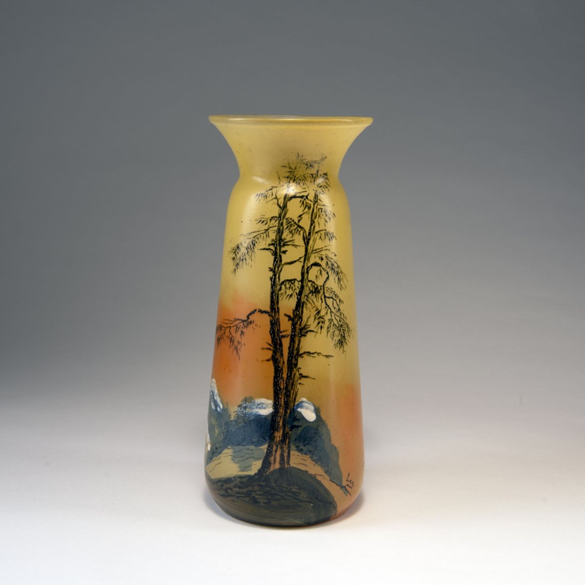 Legras & Cie., Saint-Denis, 'Paysage' vase, c. 1920