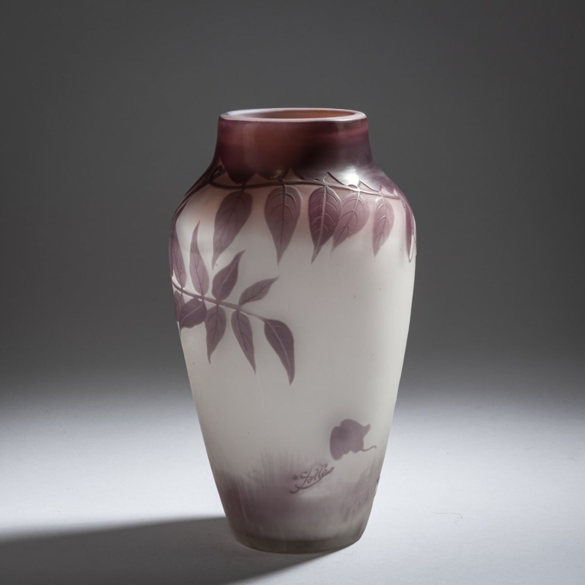 Etablissements Gallé, Nancy, Vase 'Glycines', 1905-08