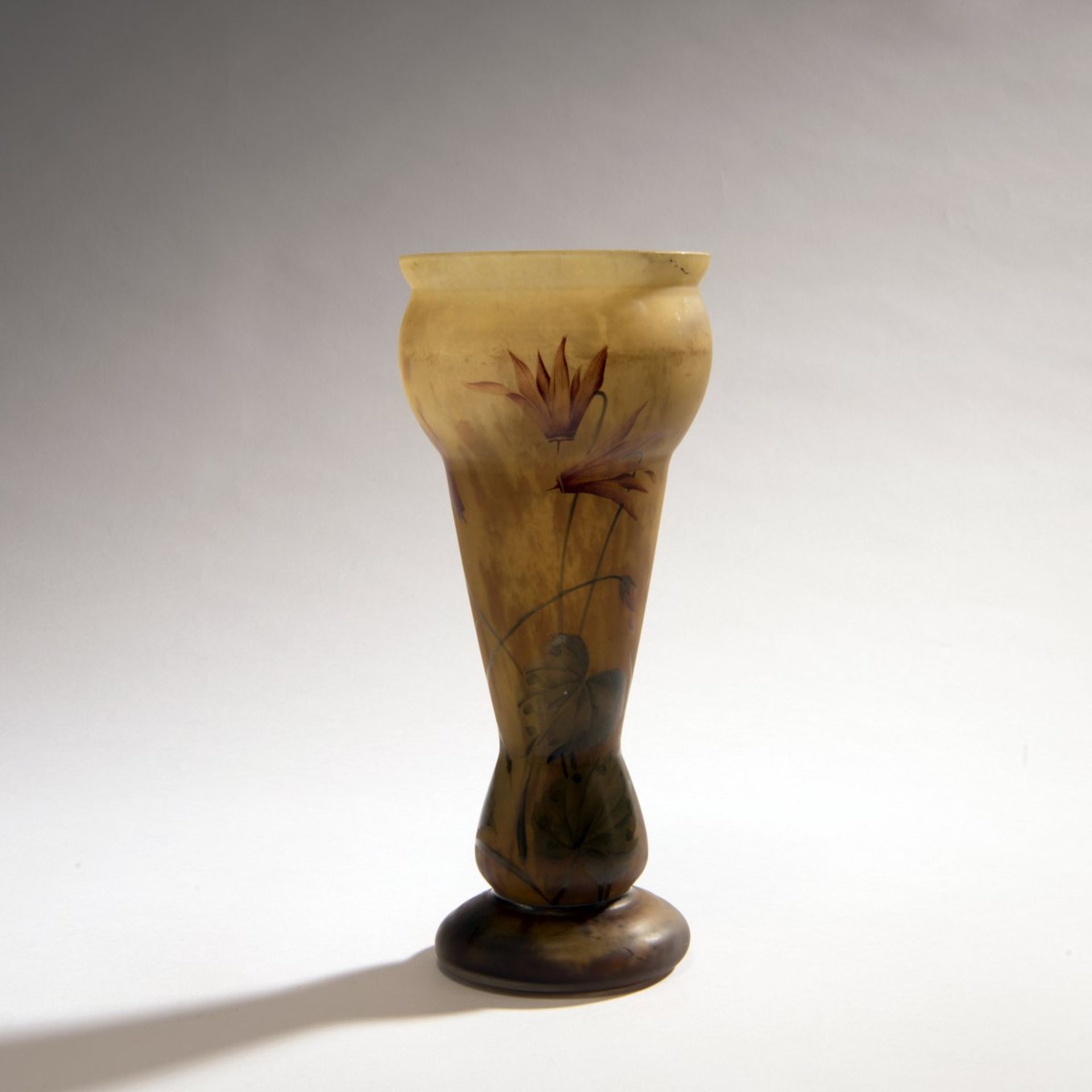 Daum Frères, Verrerie de la Belle Étoile, Croismare, Vase 'Fuchsias', 1925-30