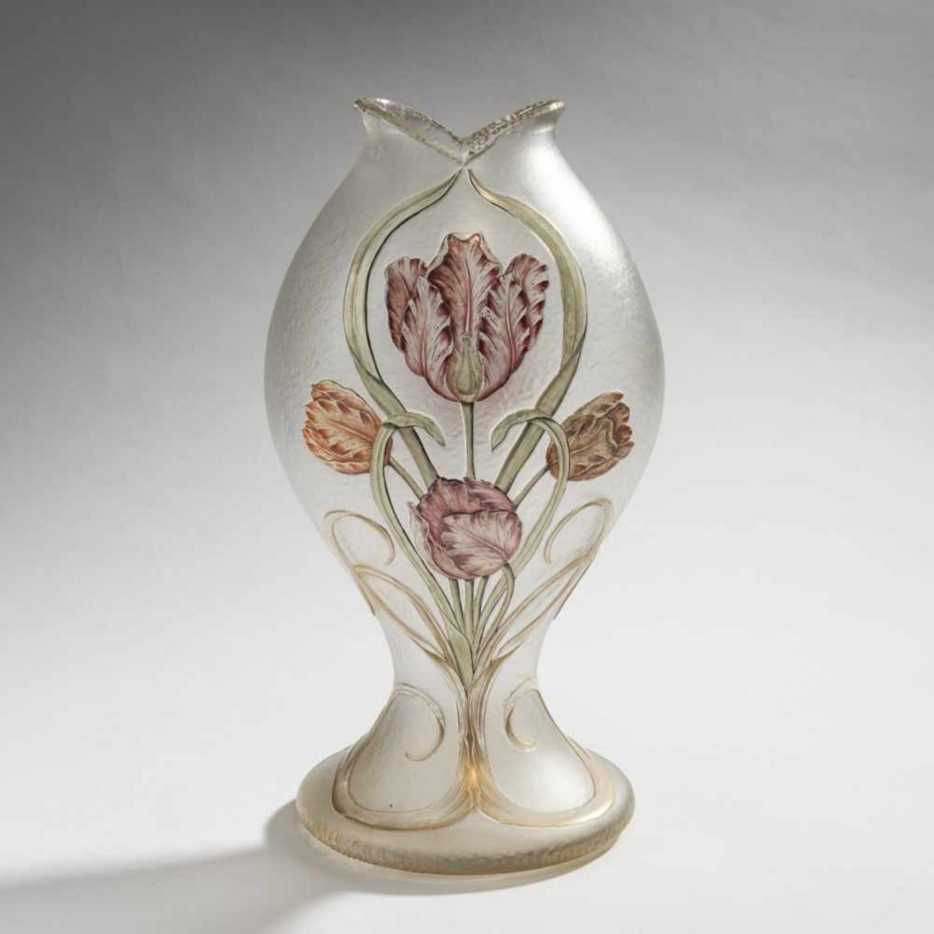 Daum Frères, Nancy, Vase 'Tulip', c. 1895