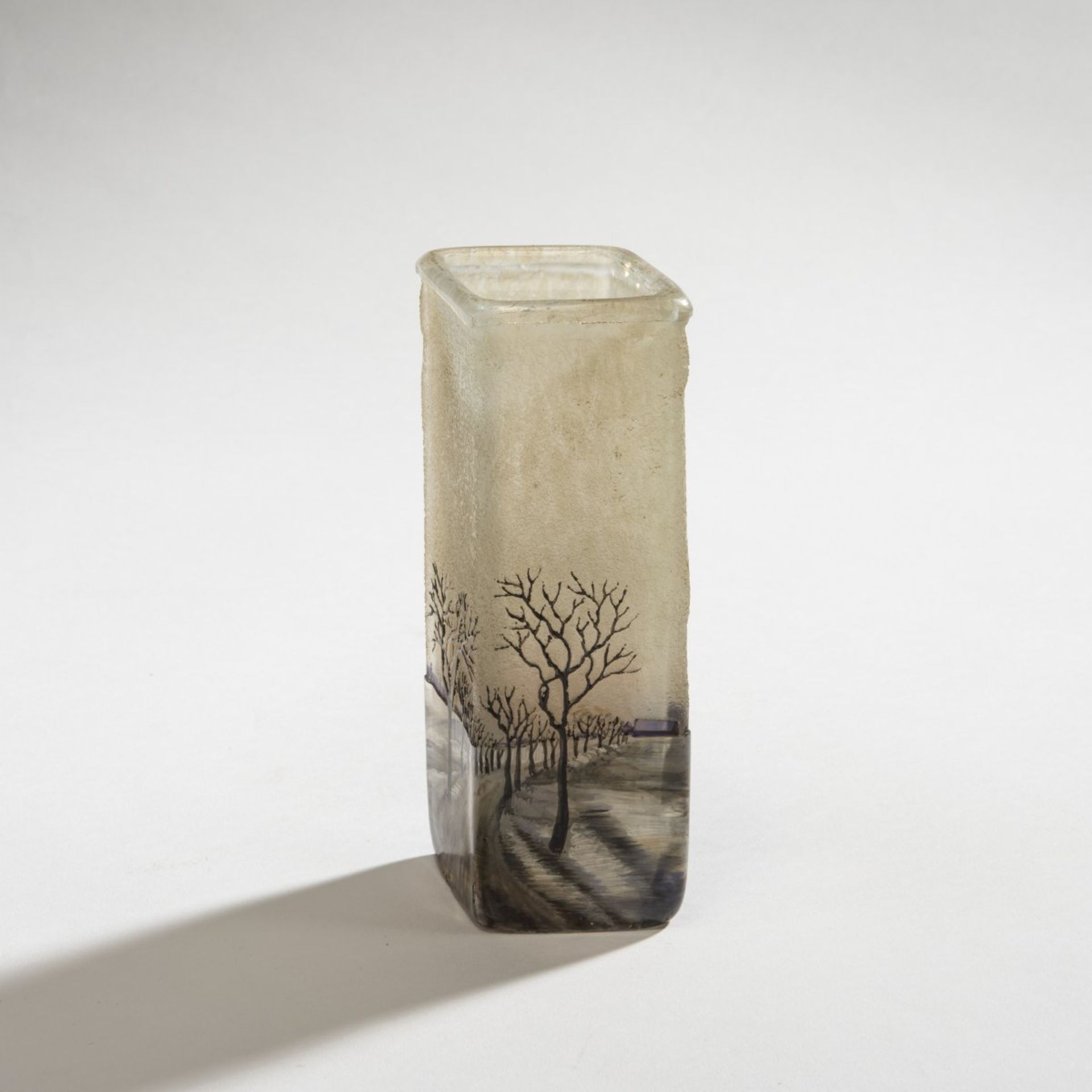 Legras & Cie., Saint-Denis, 'Lamartine'-Vase 'Paysage en Hiver', 1920s