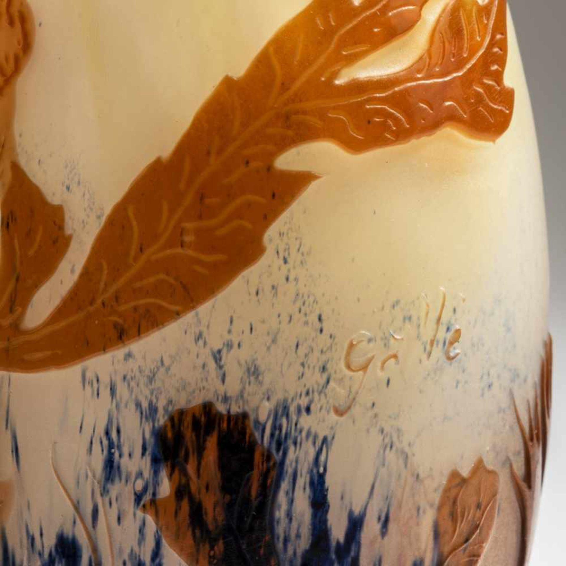 Etablissements Gallé, Nancy, Vase 'Paysage aquatique', 1920s - Bild 3 aus 3