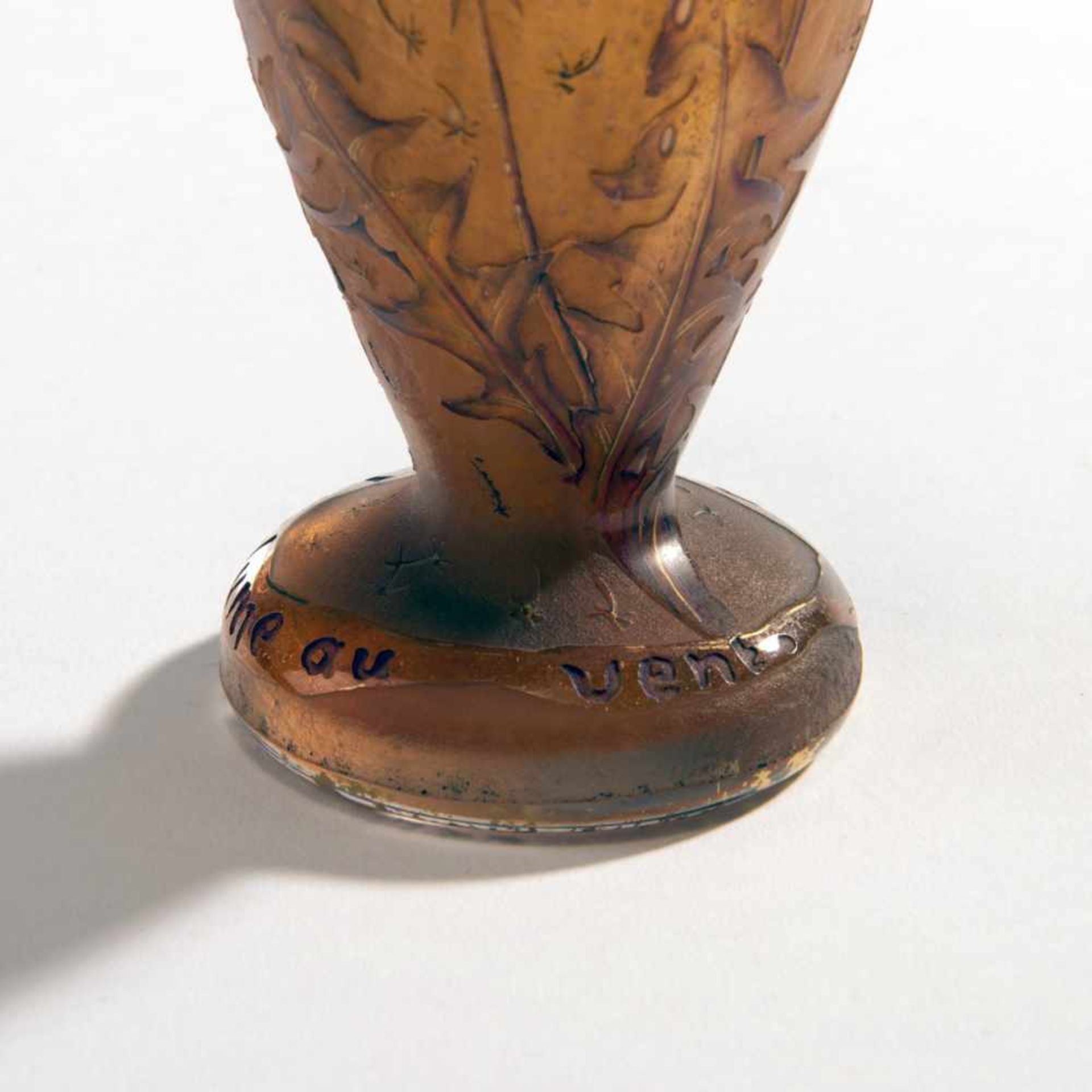 Daum Frères, Nancy , Vase 'Pissenlit comme la plume au vent', c. 1900 - Bild 3 aus 6