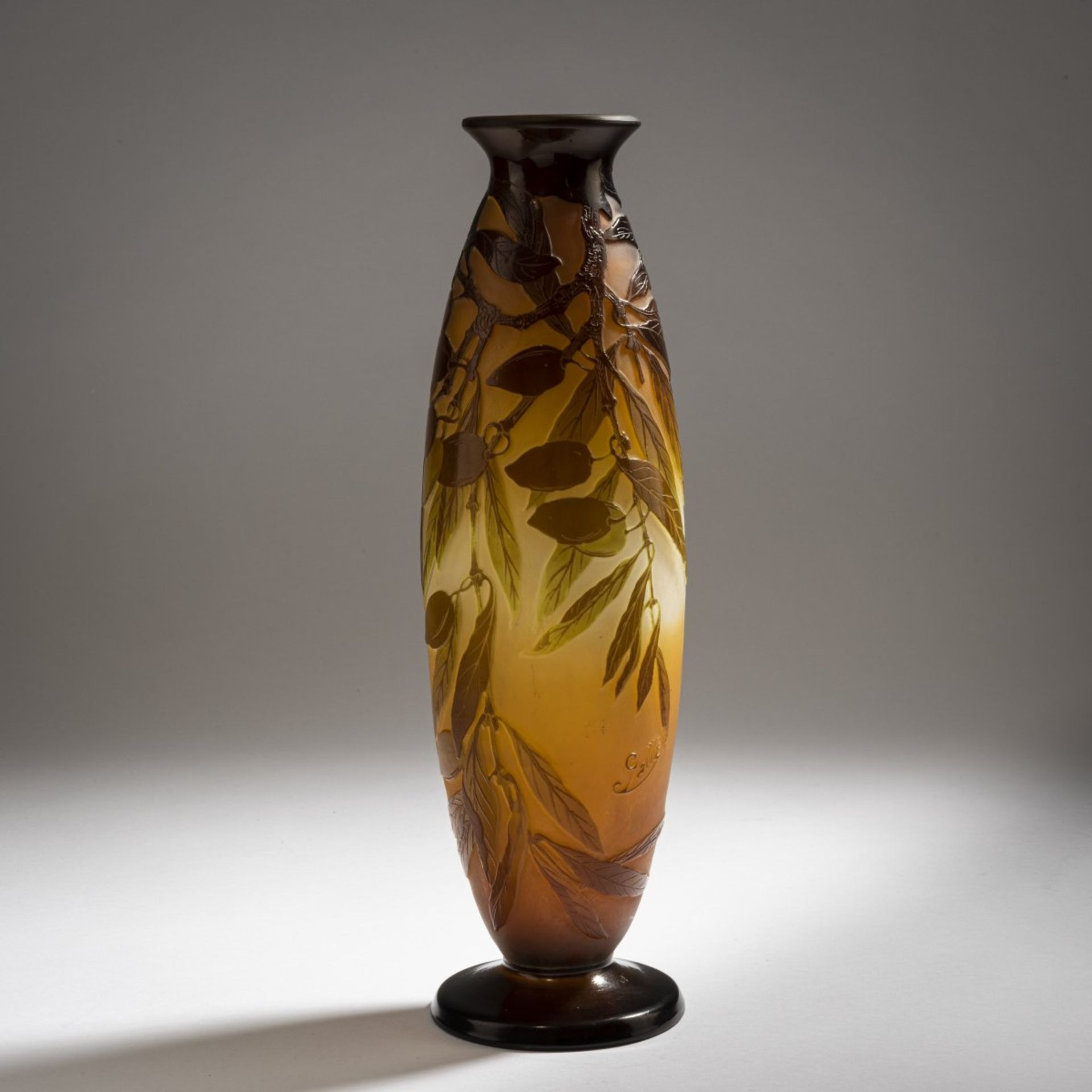 Etablissements Gallé, Nancy, Vase 'Olives', 1908-14