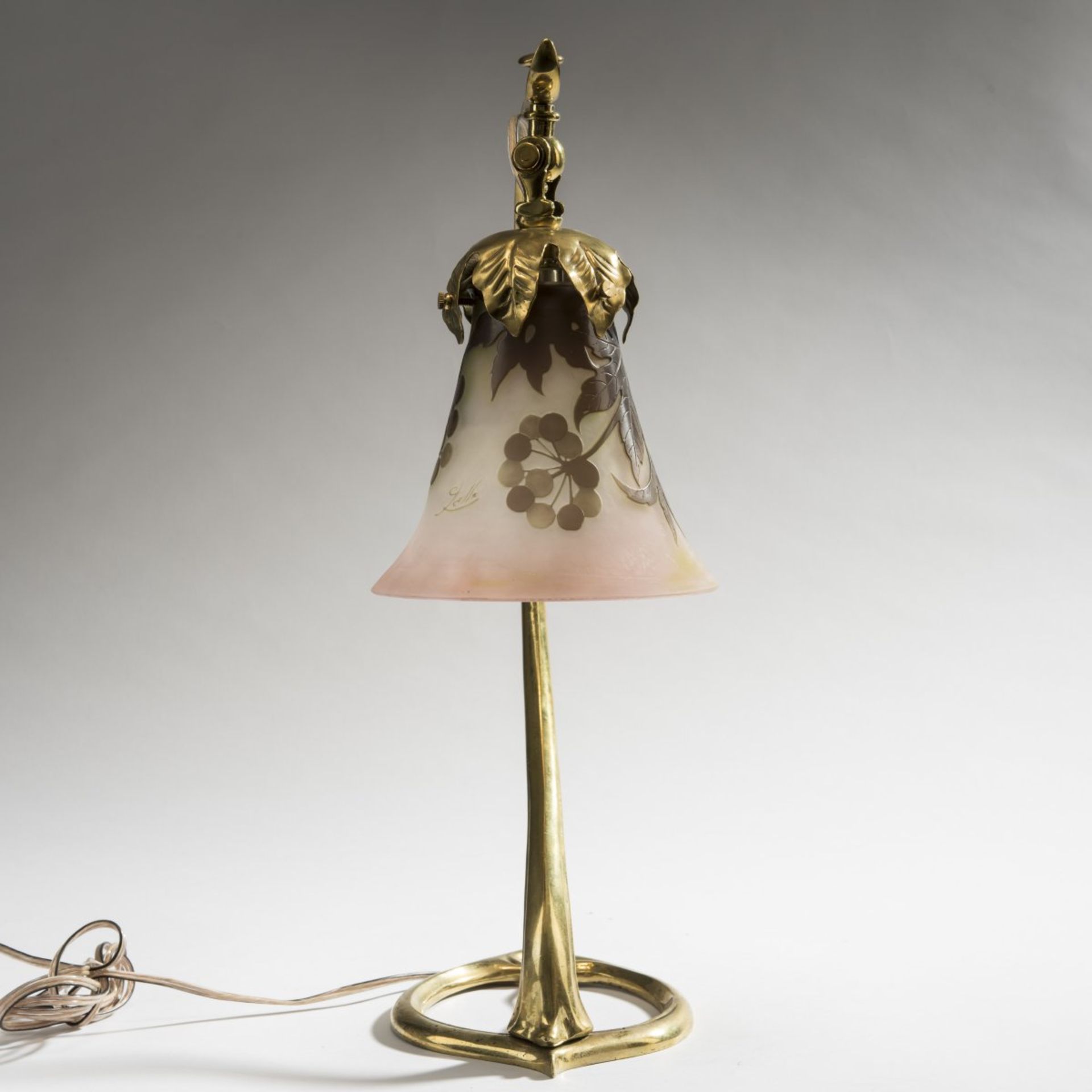 Emile Gallé, Nancy, 'Ombelles' table light, 1902-04 - Bild 4 aus 5