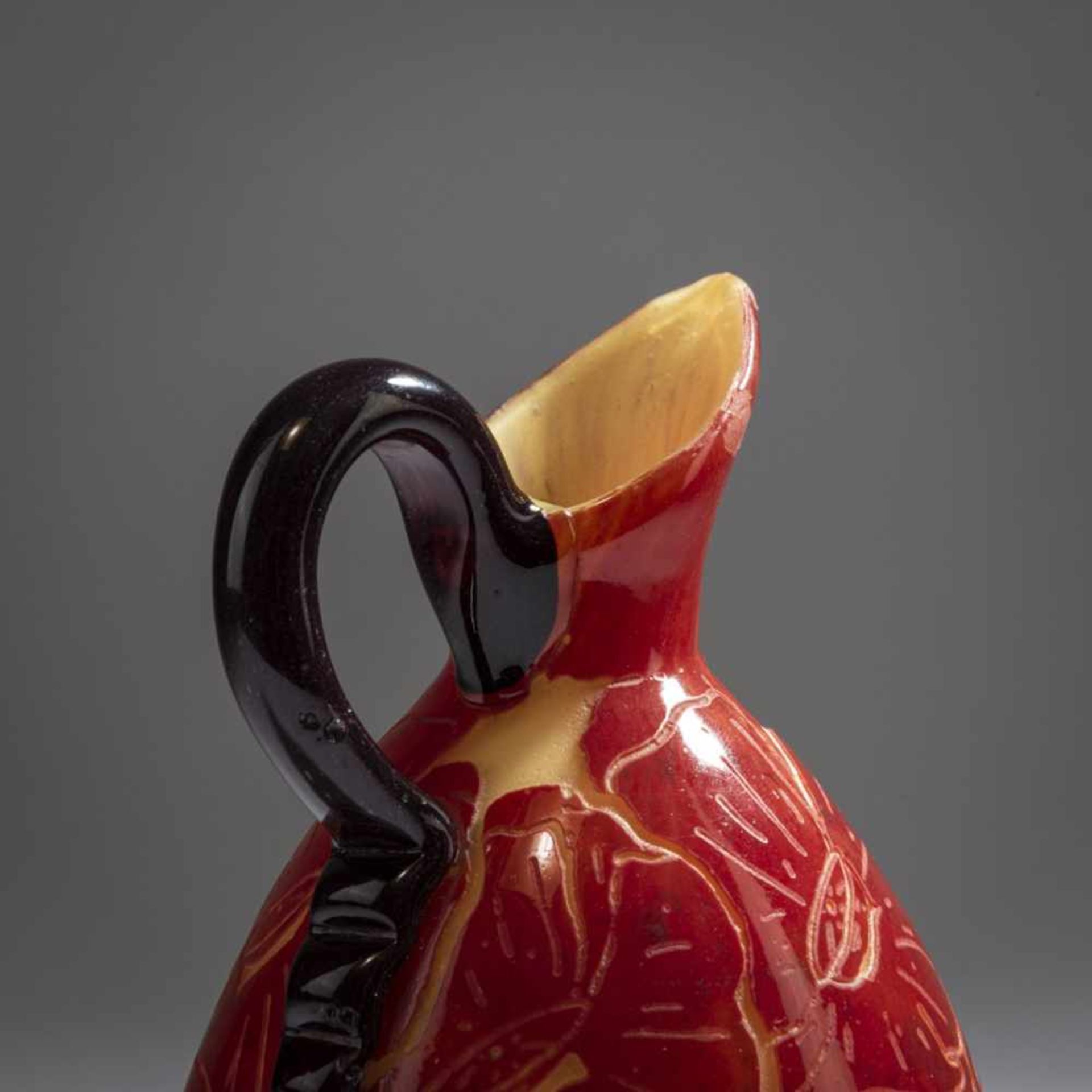 Schneider, Epinay-sur-Seine, Small pitcher 'Pavots', 1923-26 - Bild 3 aus 6