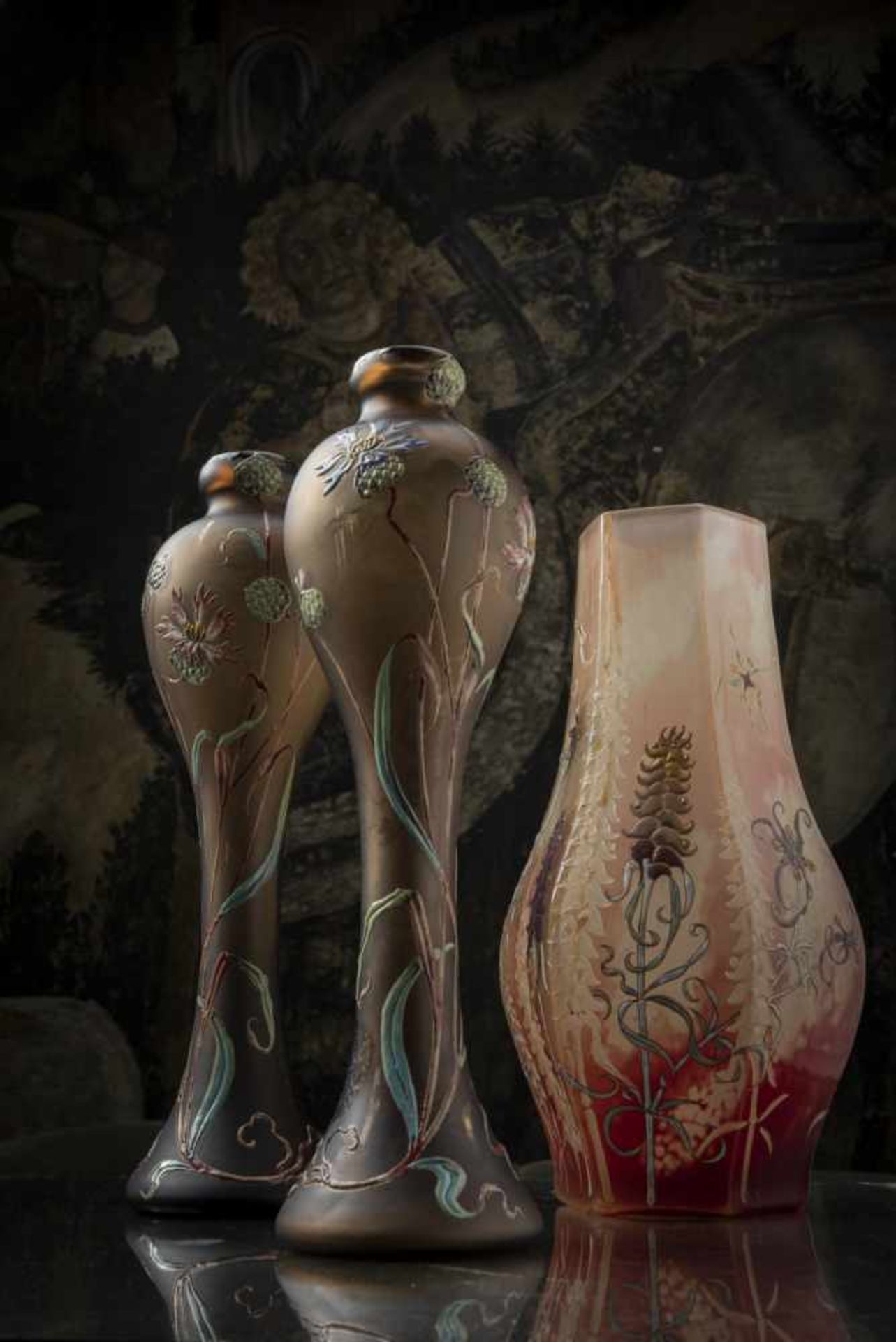 Emile Gallé, Nancy, 'Orchis Bouc' vase, 1898-1900 - Bild 8 aus 9