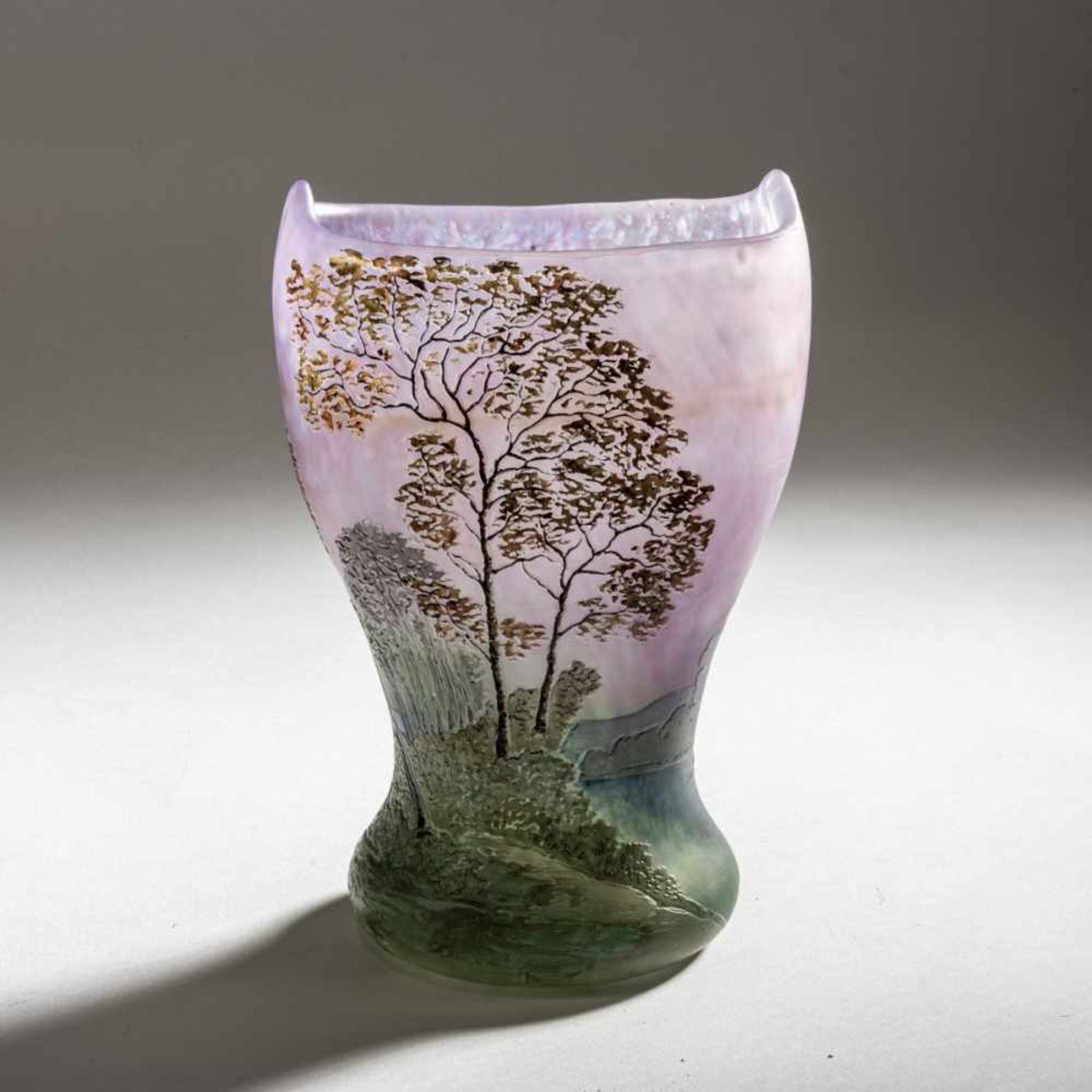 Legras & Cie., Saint-Denis, Vase 'Paysage lacustre', 1910-15