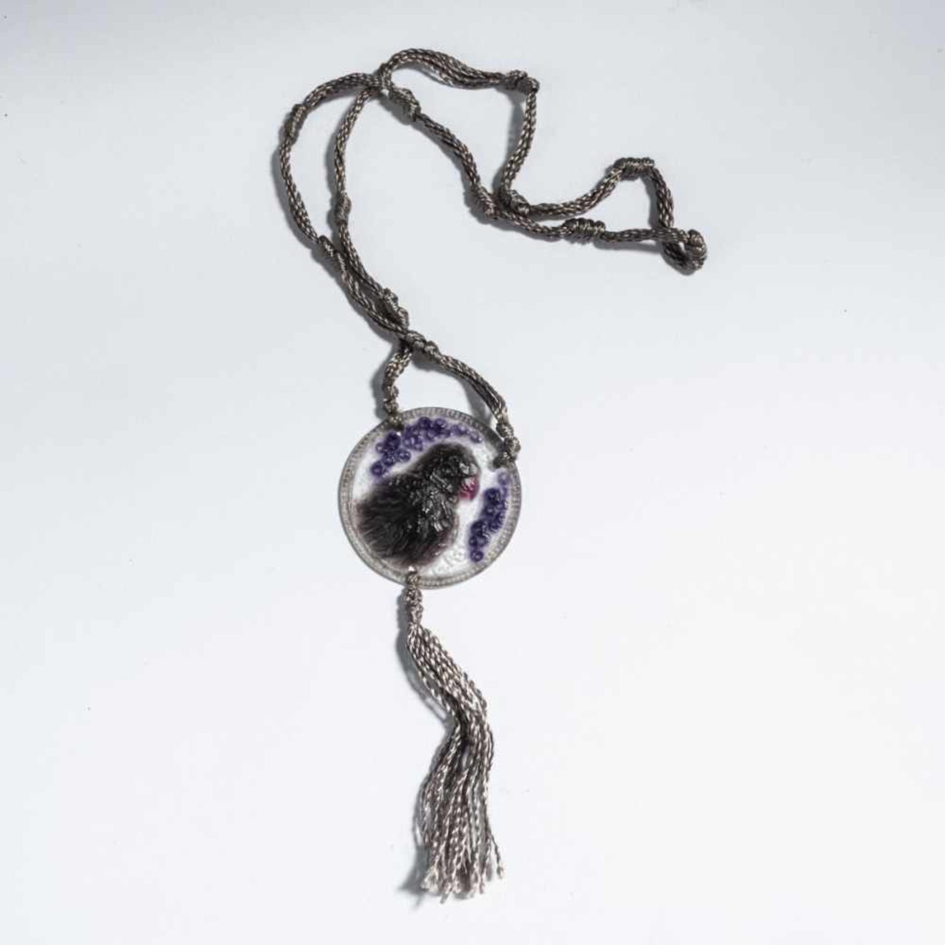 Gabriel Argy-Rousseau, Paris, 'Perroquet' pendant, 1923 - Bild 3 aus 3