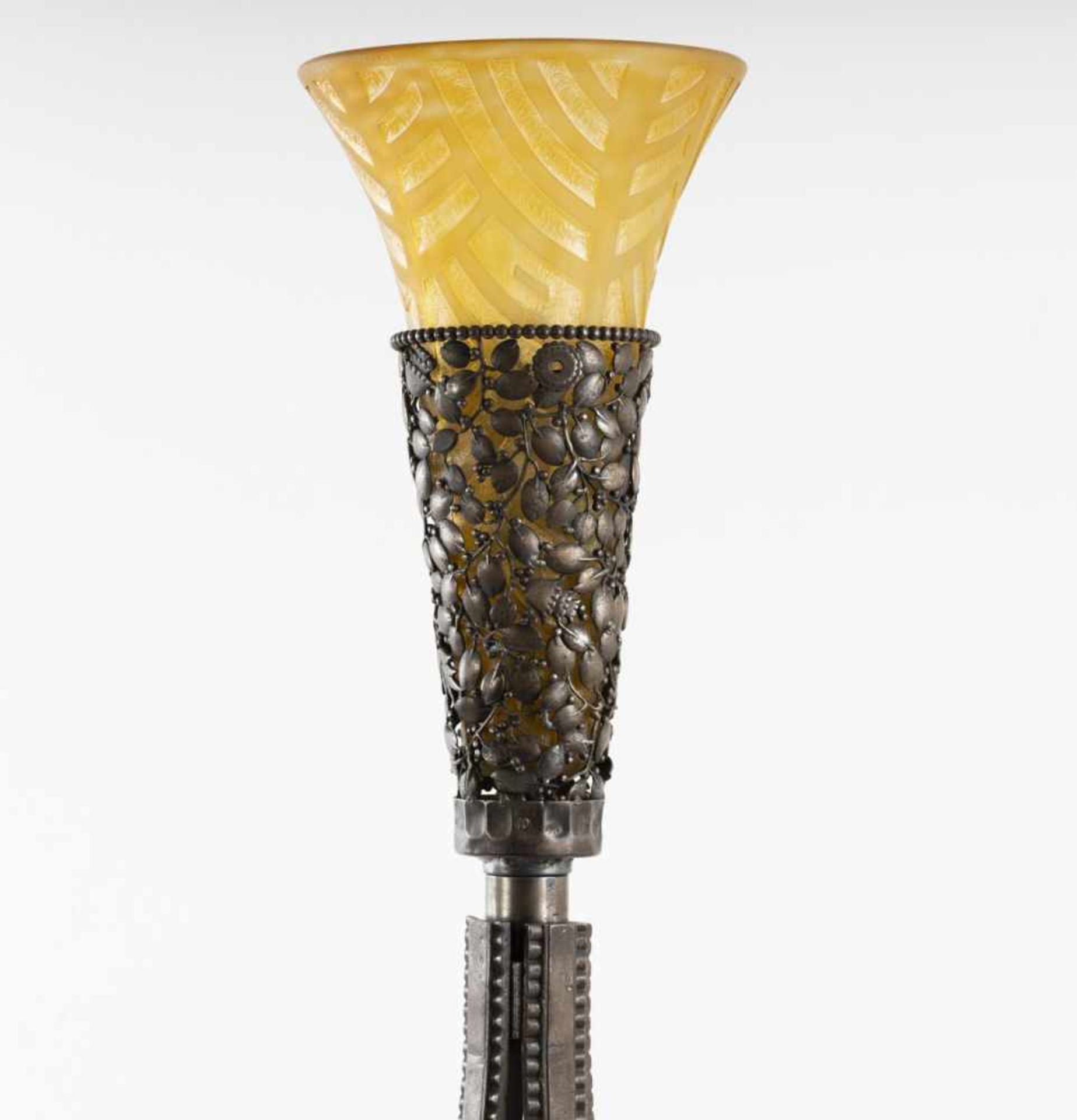 Daum Frères; Edgar Brandt, Nancy, Floor lamp, c. 1930 - Bild 4 aus 8