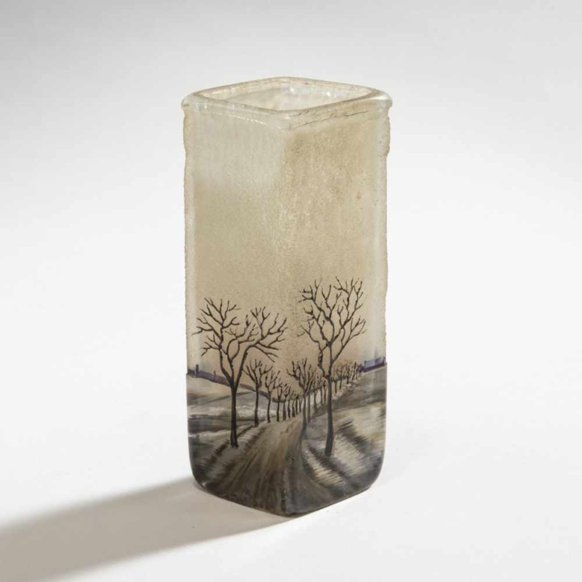 Legras & Cie., Saint-Denis, 'Lamartine'-Vase 'Paysage en Hiver', 1920s - Bild 2 aus 4