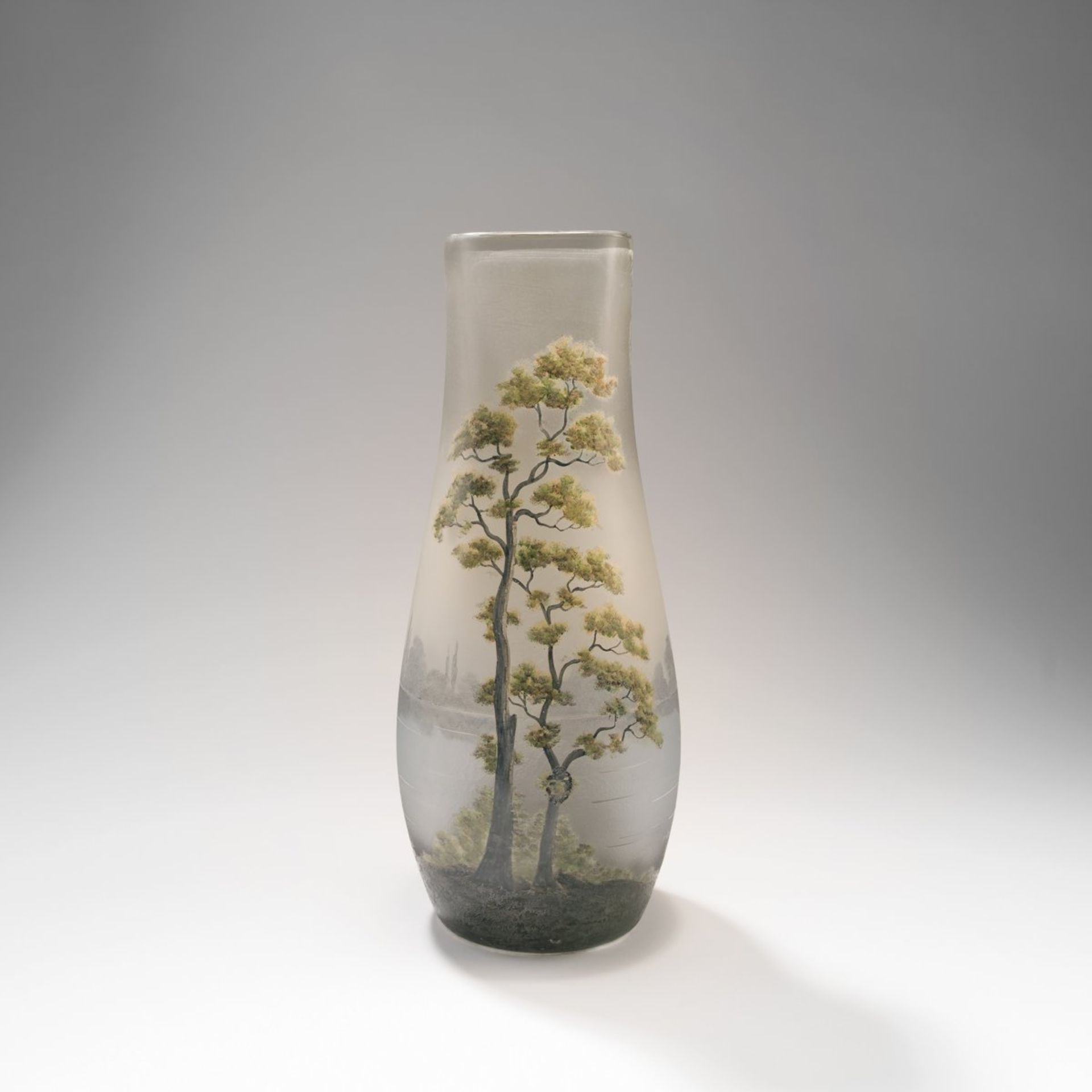 Muller Frères, Lunéville, 'Paysage lacustre' vase, 1920s - Bild 2 aus 3