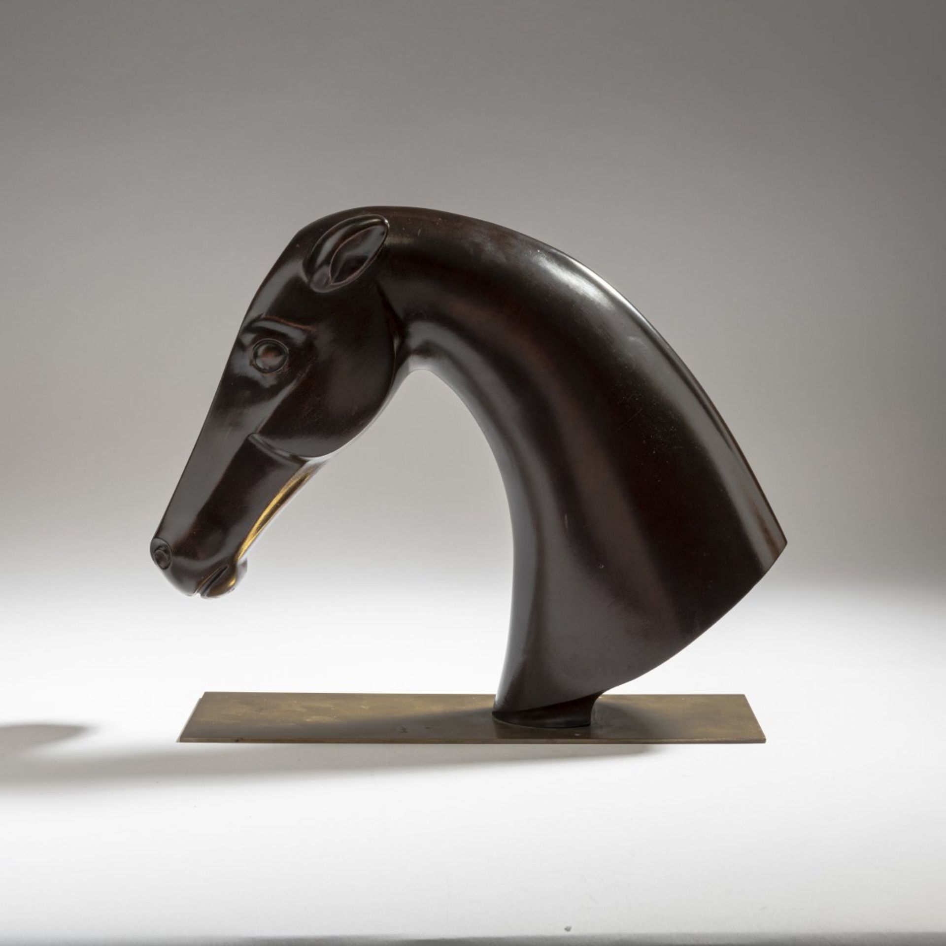 Hagenauer, Vienna , Horse head, 1950s - Bild 4 aus 5