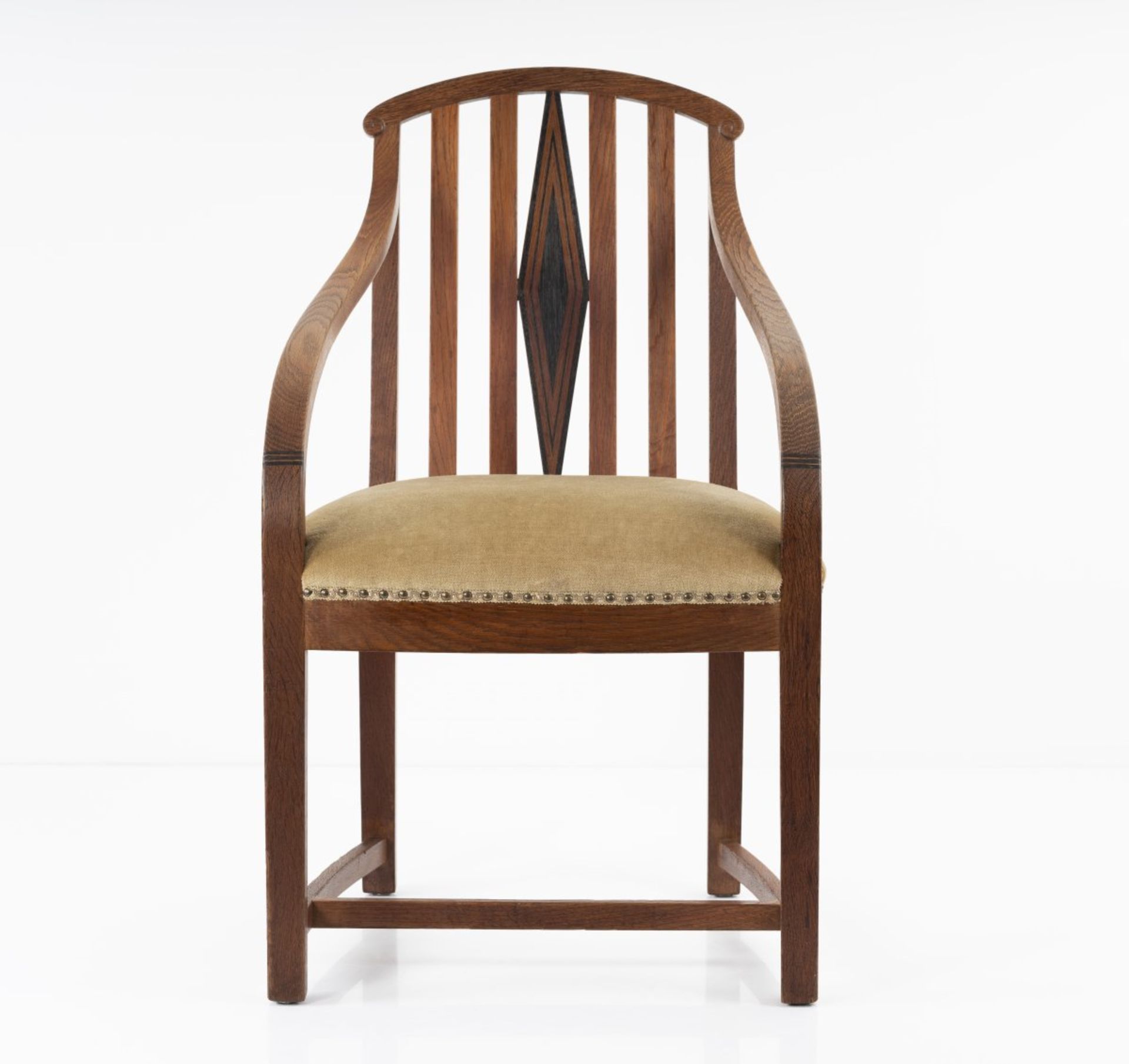 Bruno Paul, '7091' armchair, model for the 1st flat of the artist in Berlin, 1907