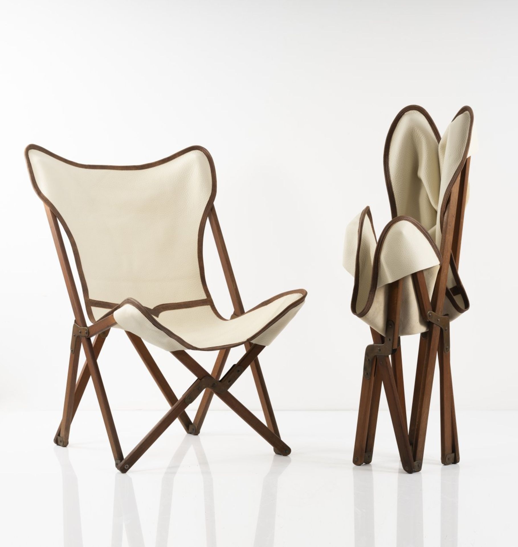 Vittoriano Viganò, Set of two 'Tripolina' folding armchairs, 1930s - Bild 4 aus 4