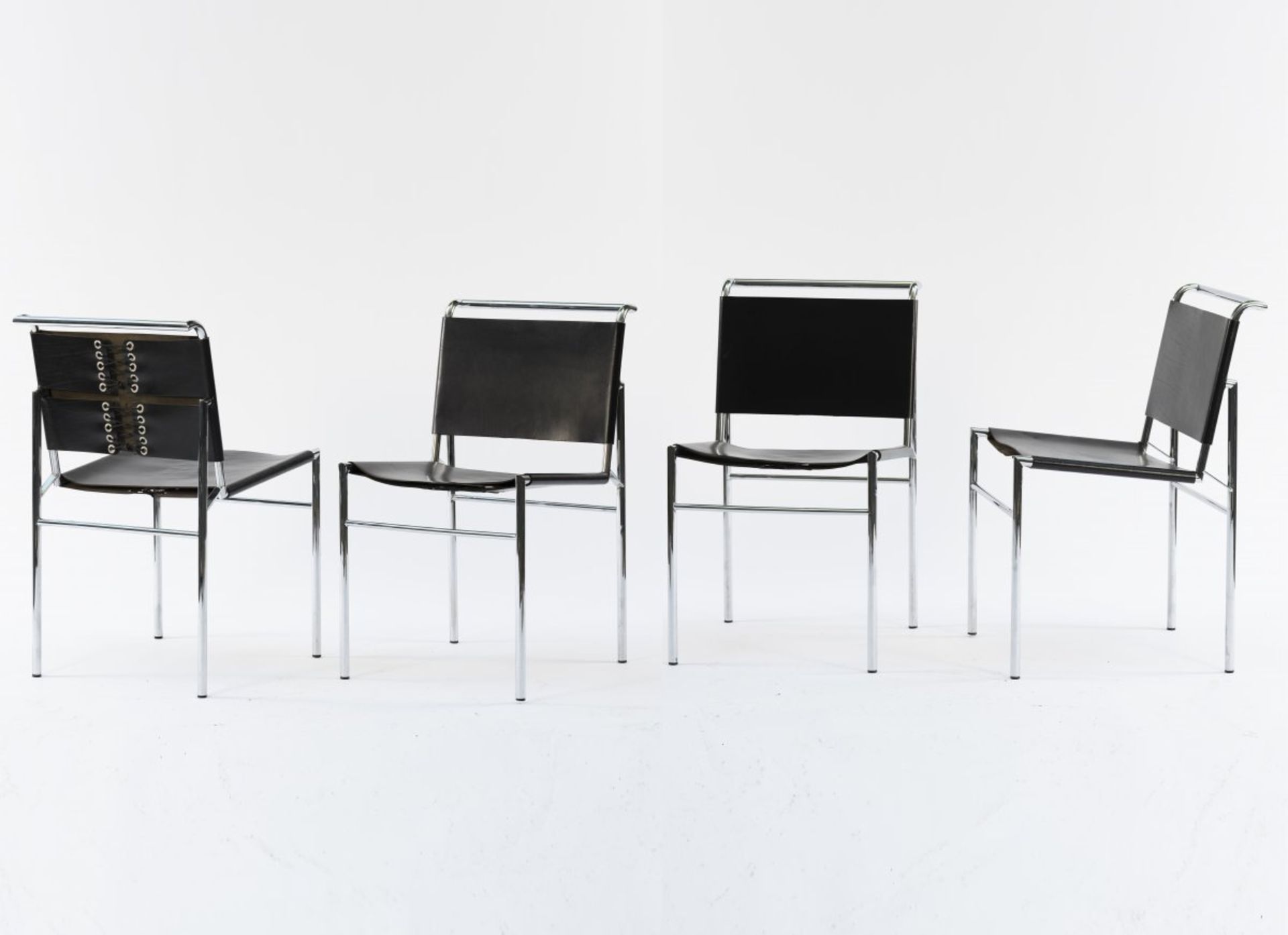 Eileen Gray, Set of four 'Roquebrune' chairs, 1932