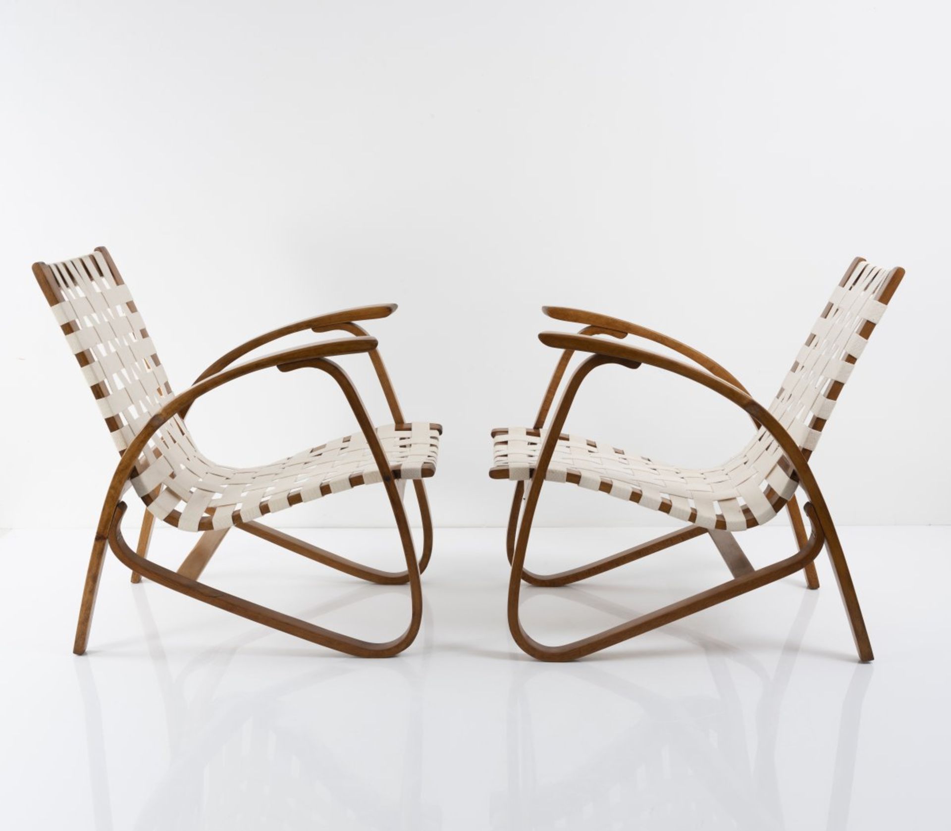 Jiri Vanek, Set of two armchairs, c. 1949