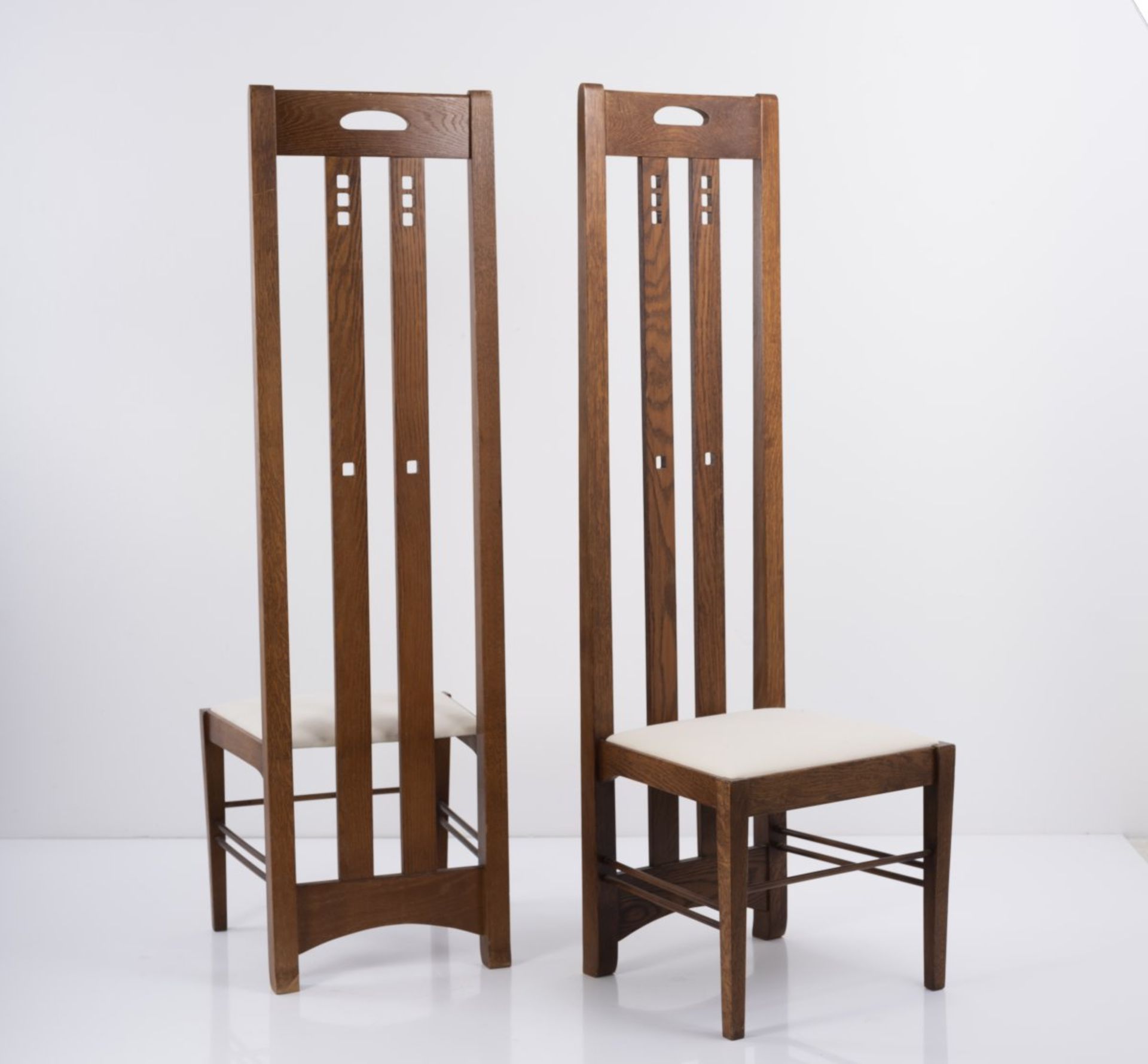 Charles Rennie Mackintosh, Set of four 'Ingram' chairs, um 1900 - Image 4 of 7