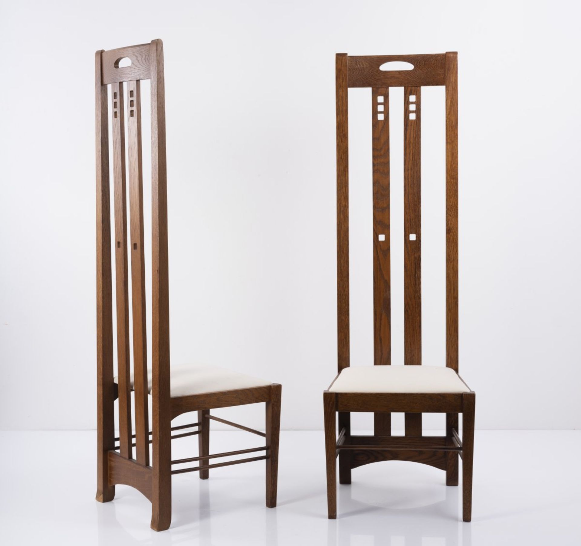 Charles Rennie Mackintosh, Set of four 'Ingram' chairs, um 1900 - Image 3 of 7