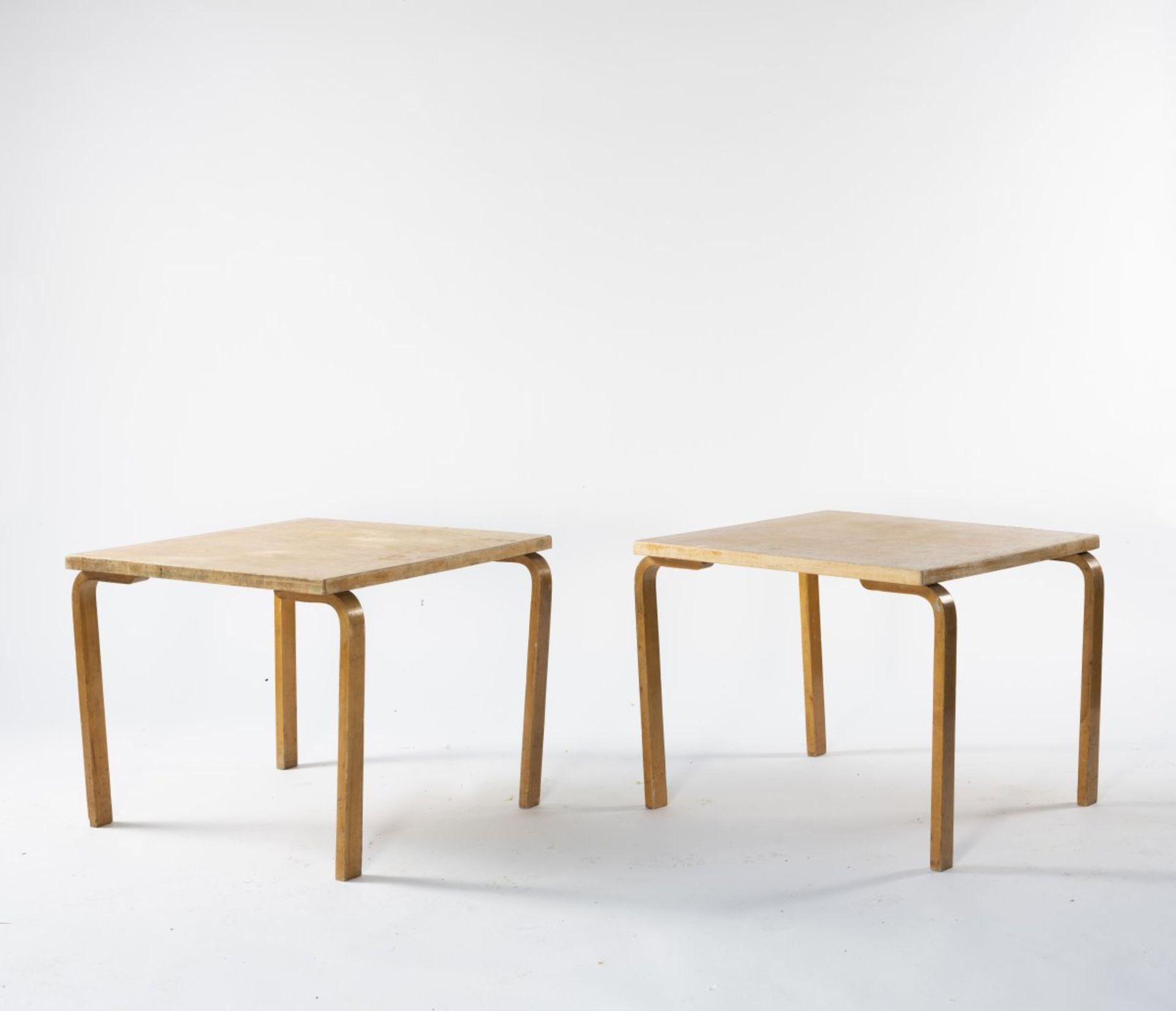 Alvar Aalto, Set of two side tables 'L-leg', 1933