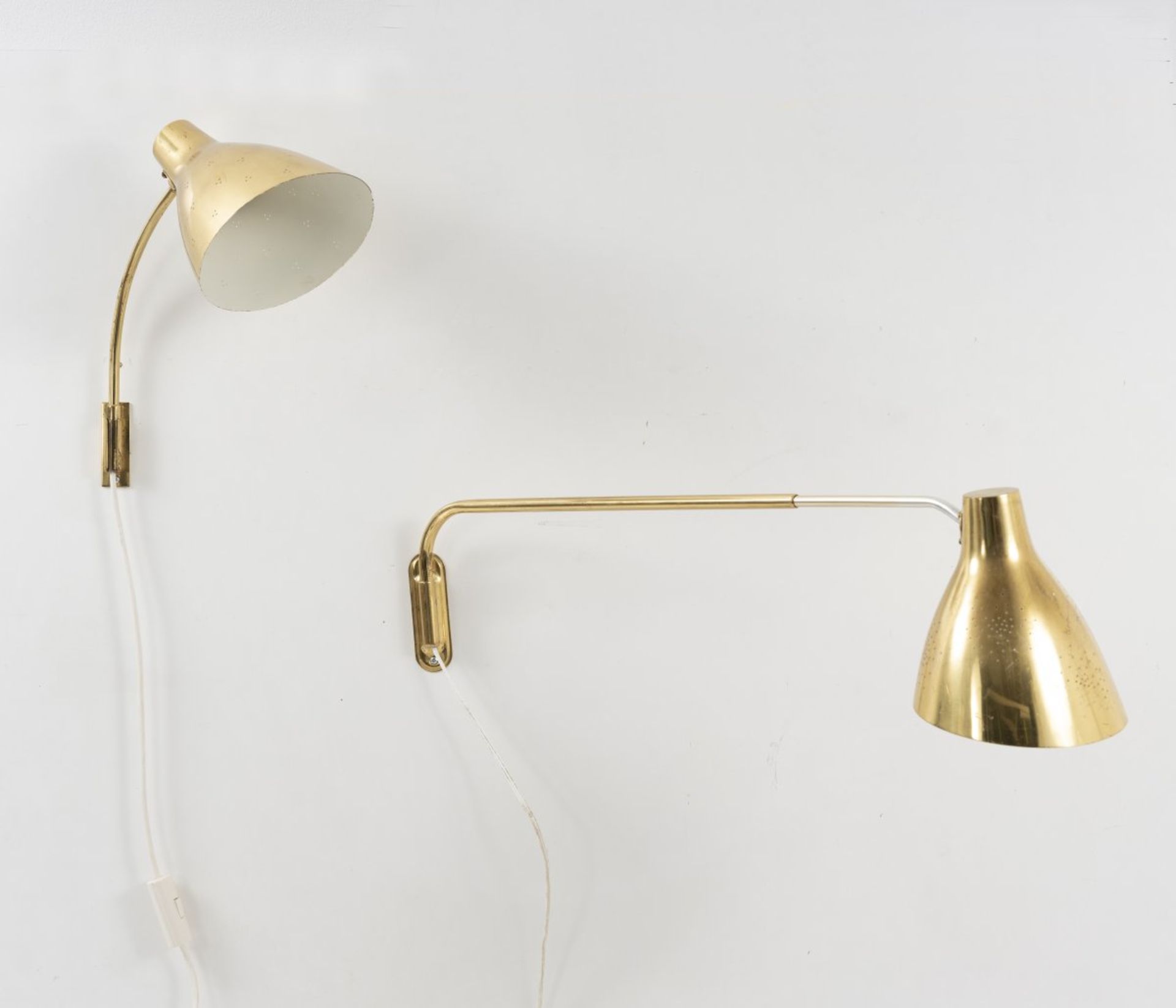 Lisa Johansson-Pape, Set of two wall lights, 1950s