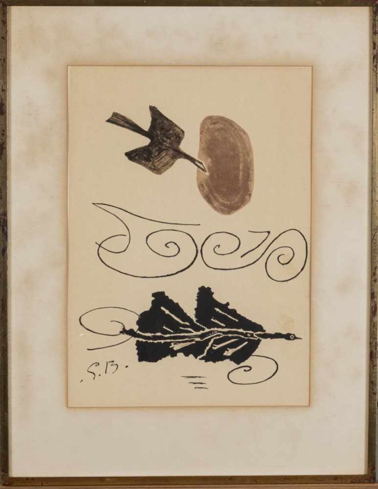 Georges Braque, From 'Derrière Le Miroir', Nr. 85-86, 1956