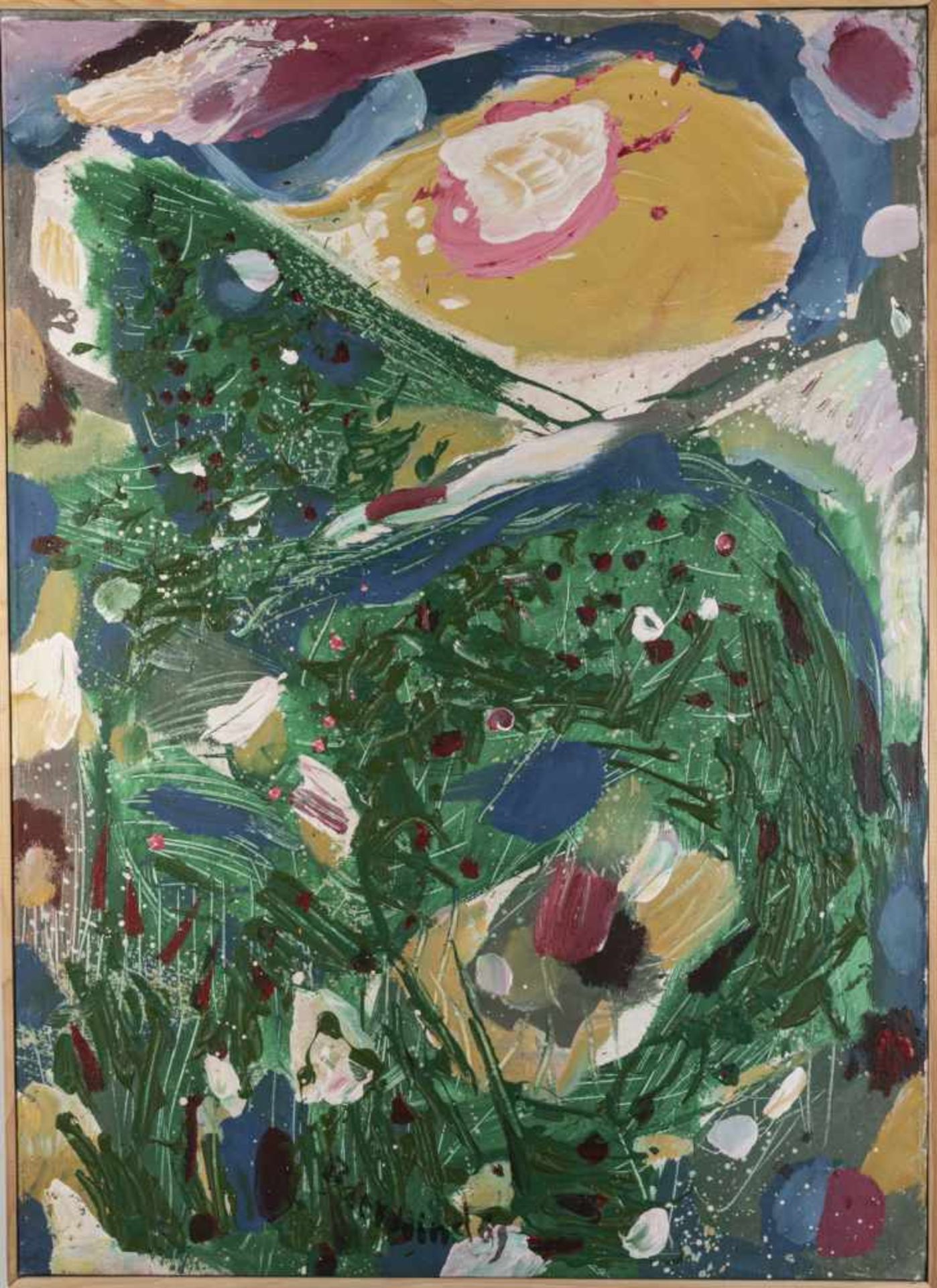 Rudolf Baerwind, Composition with green, 1969
