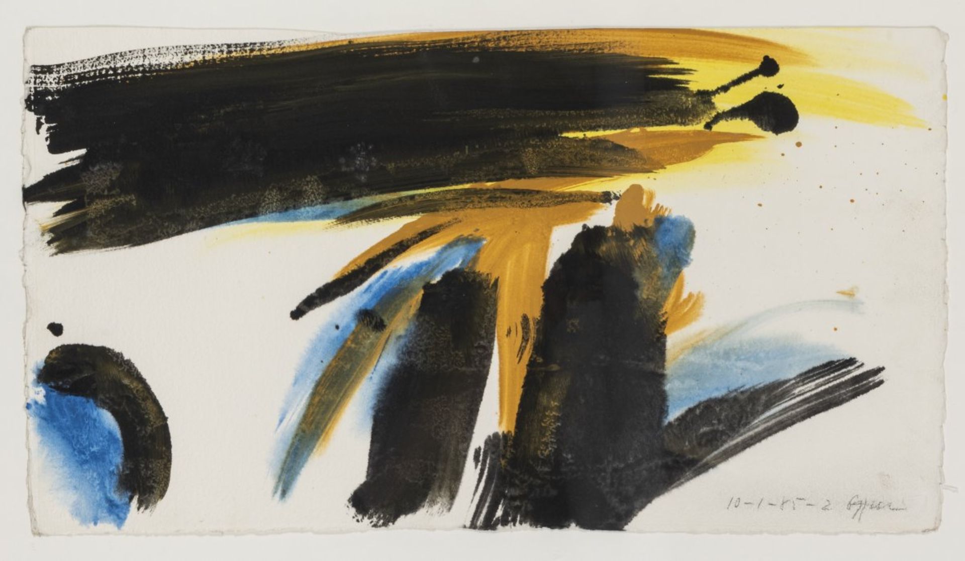 Anonymous, 20th century, Untitled (abstract composition), 1985