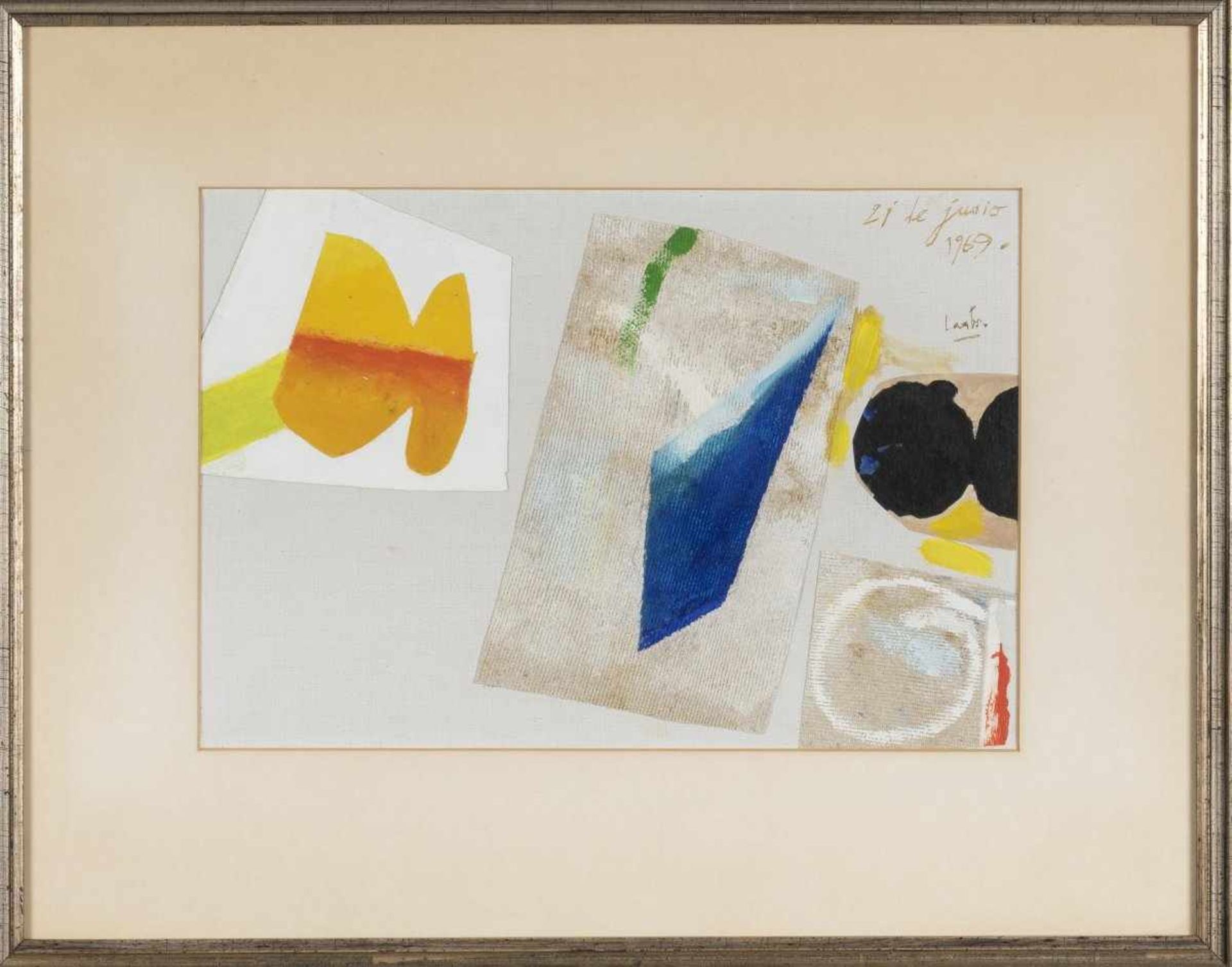 Hans Laabs, Untitled (abstract collage), 1969